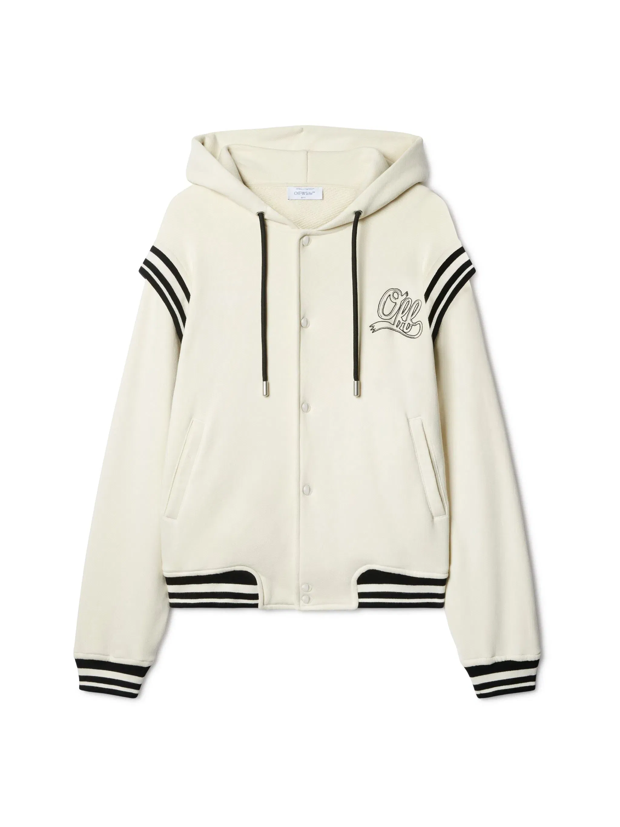 Off White Off Fleece Varsity Hoodie