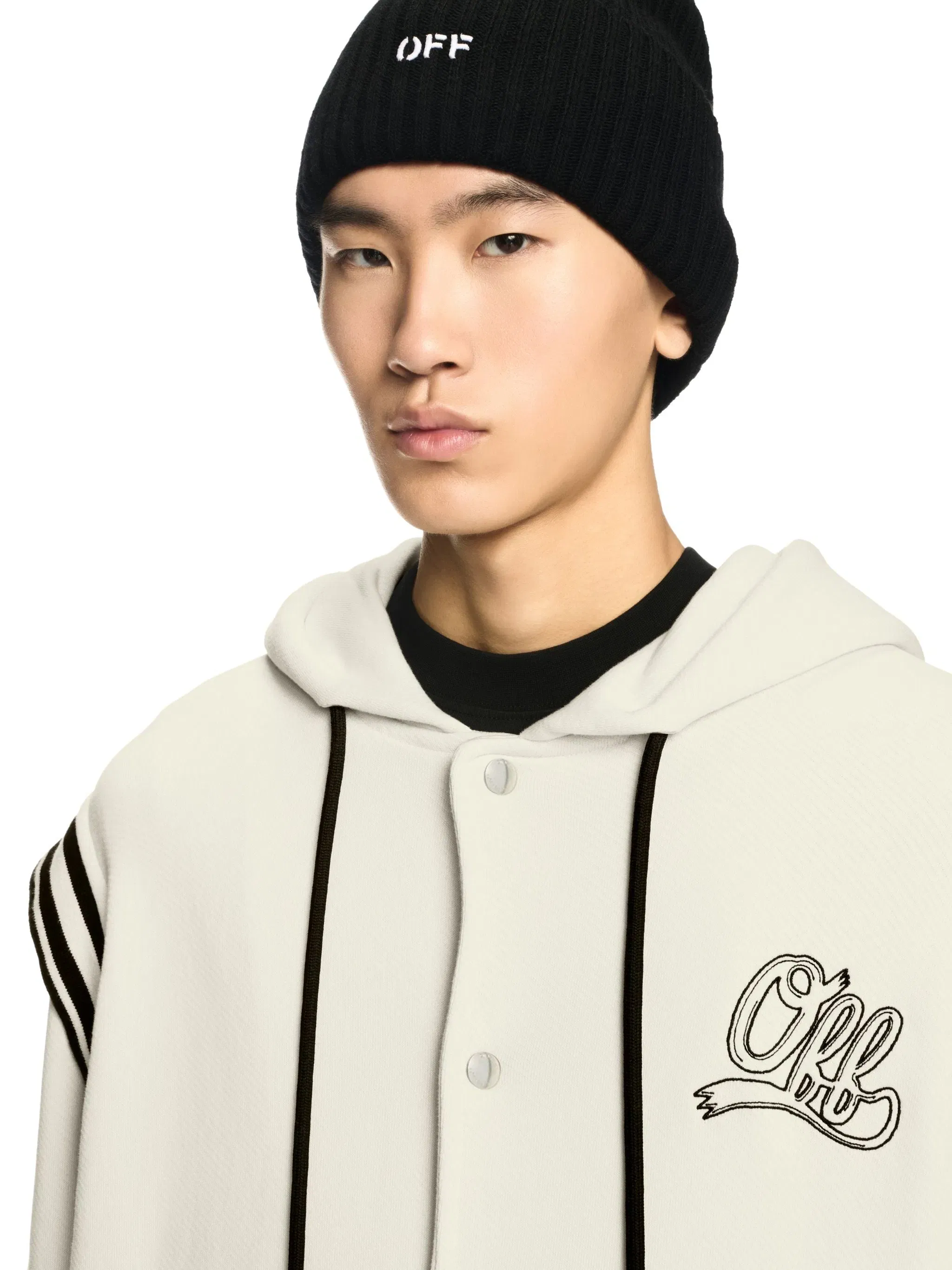 Off White Off Fleece Varsity Hoodie