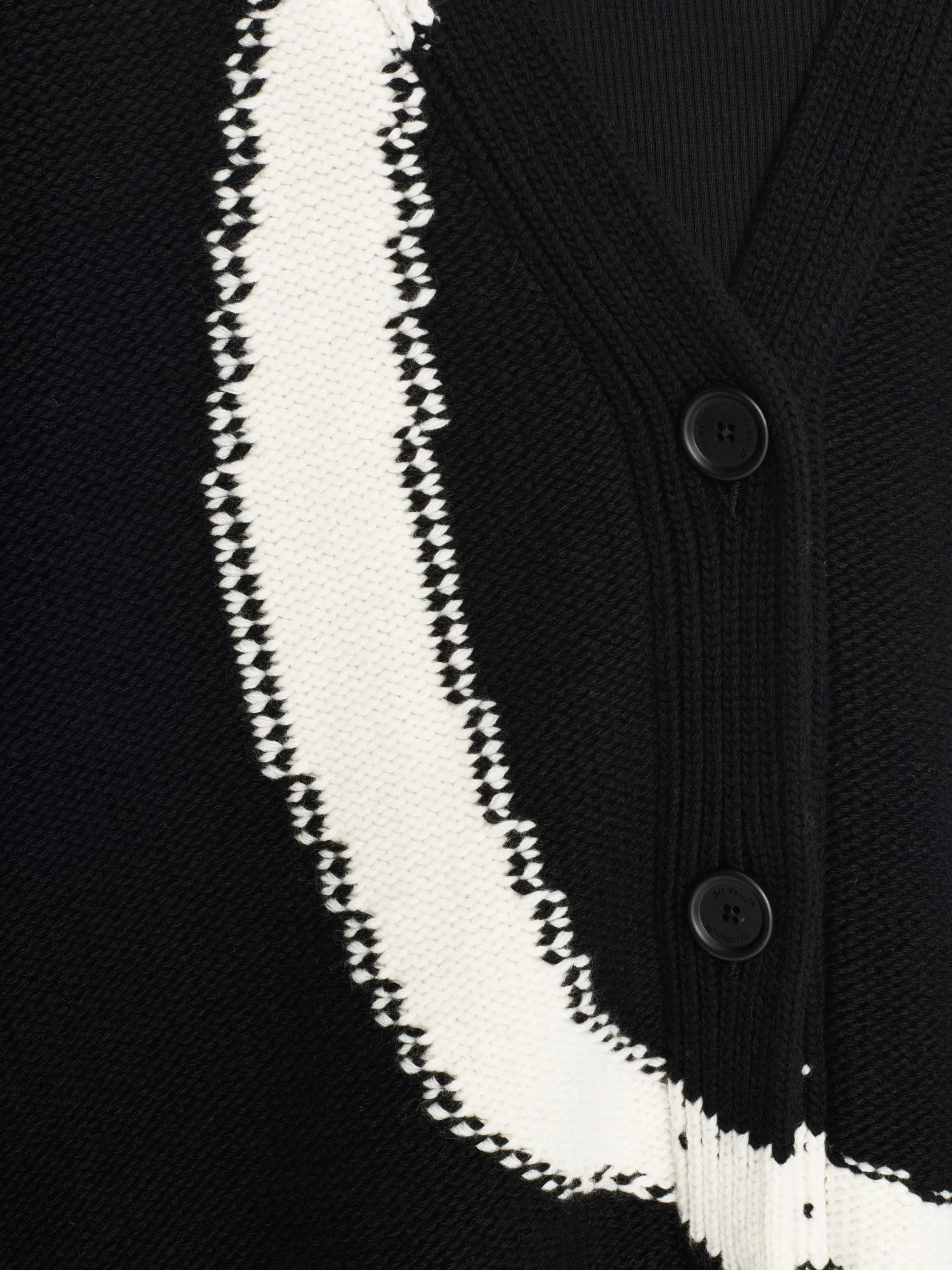 Off White Ow Maxi Logo Cardigan