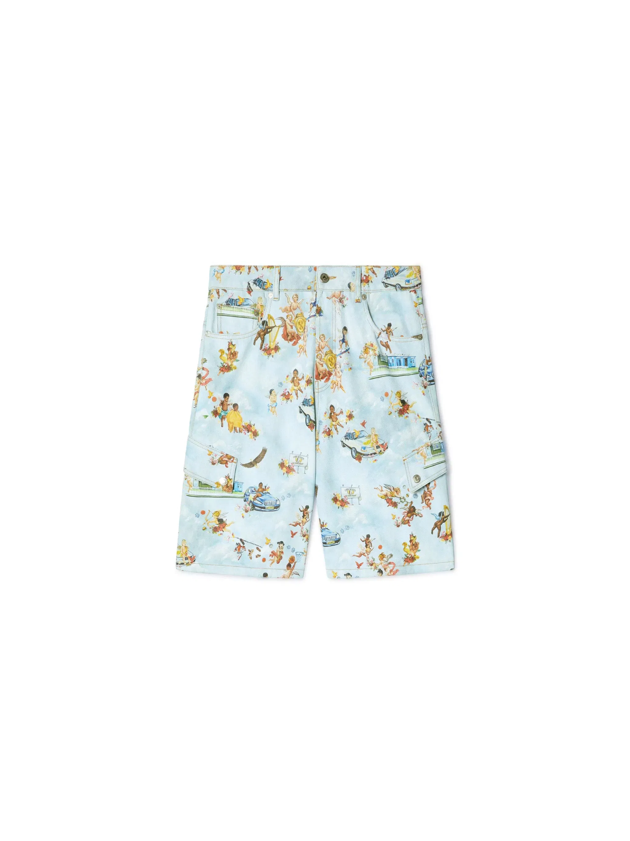 Off White Fresco Print Den Safari Cargo