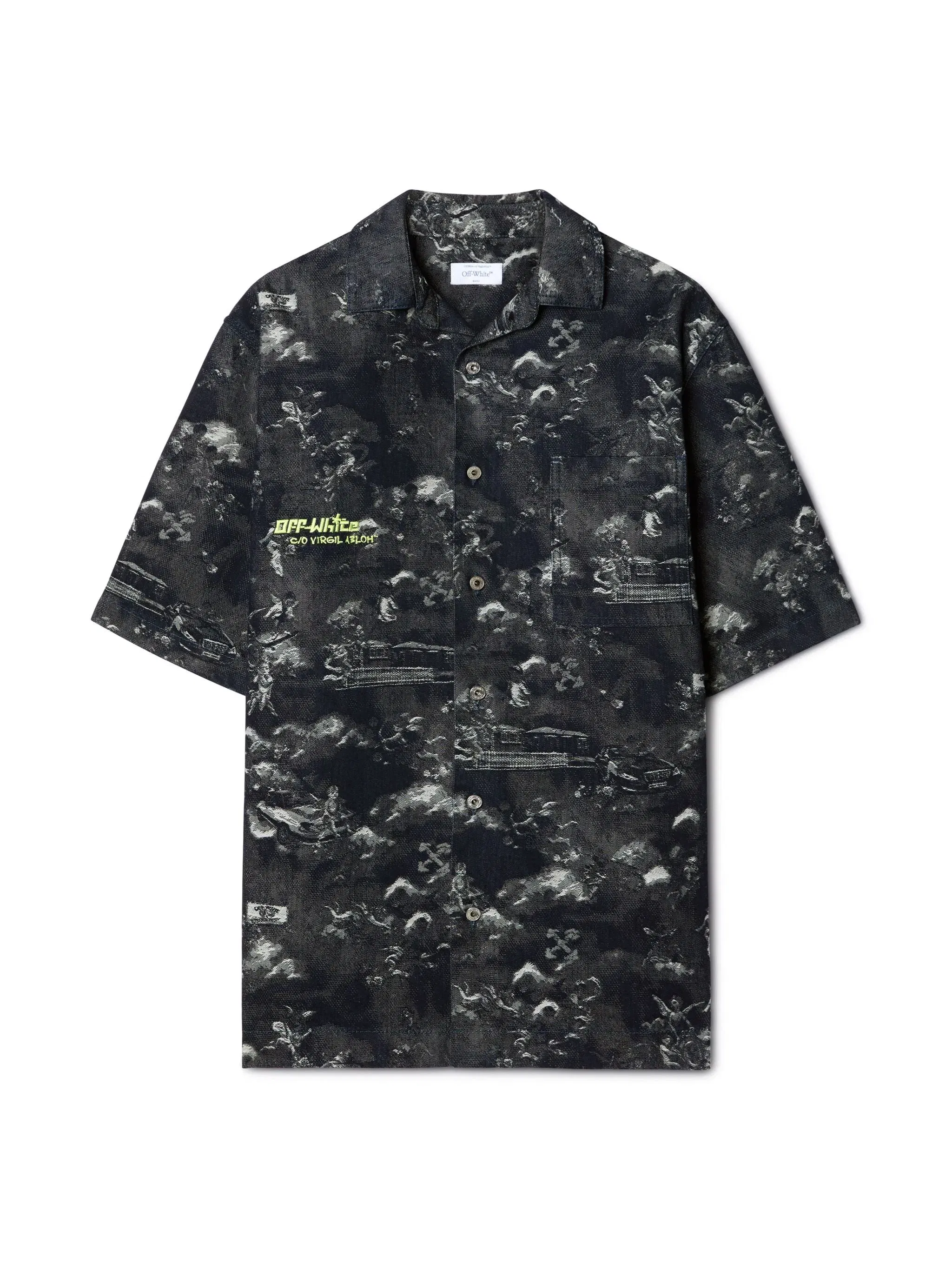 Off White Fresco Jacq Den Bowling Shirt