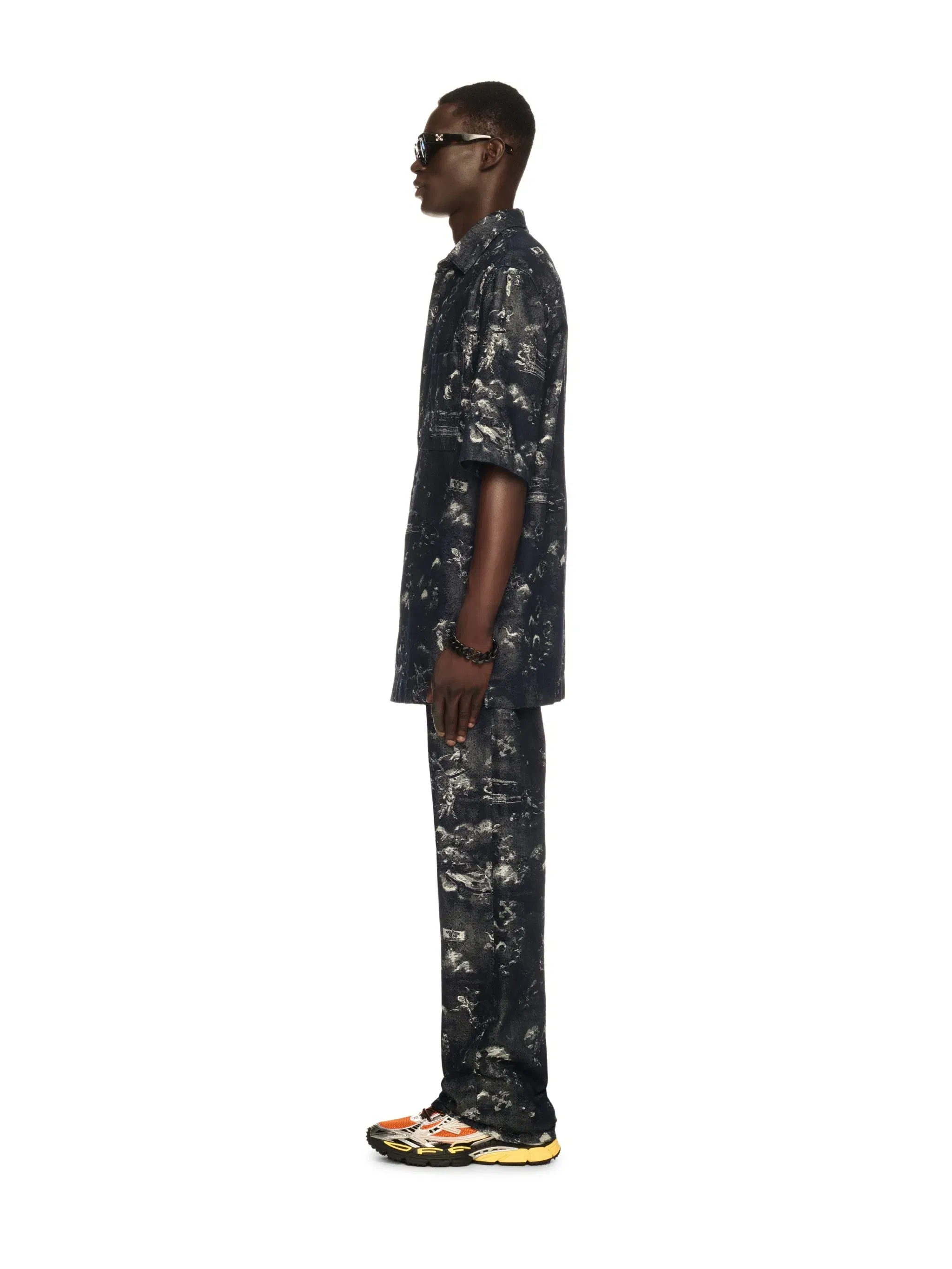Off White Fresco Jacq Den Bowling Shirt