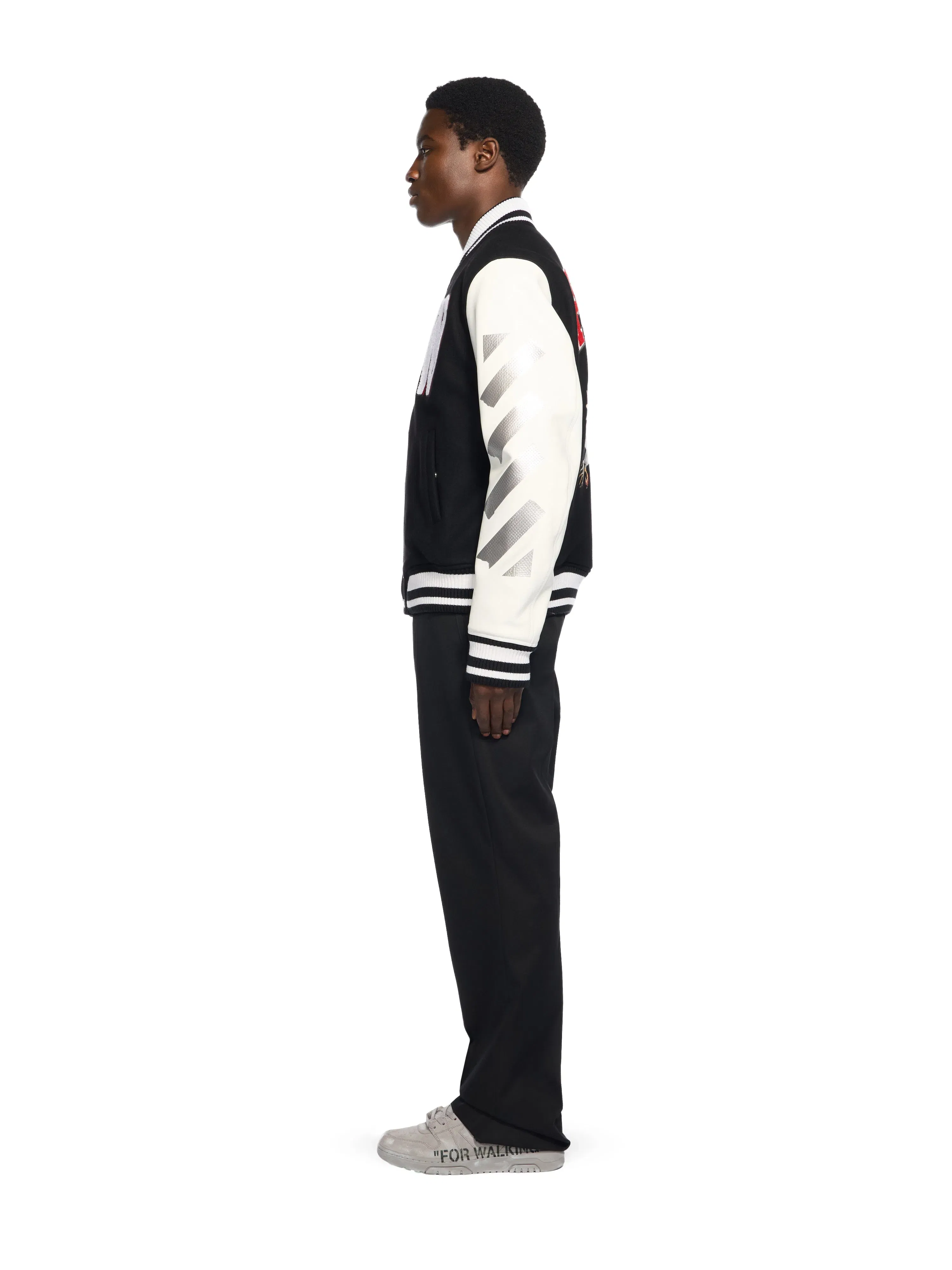 Off White Wool Mini Flare Pants