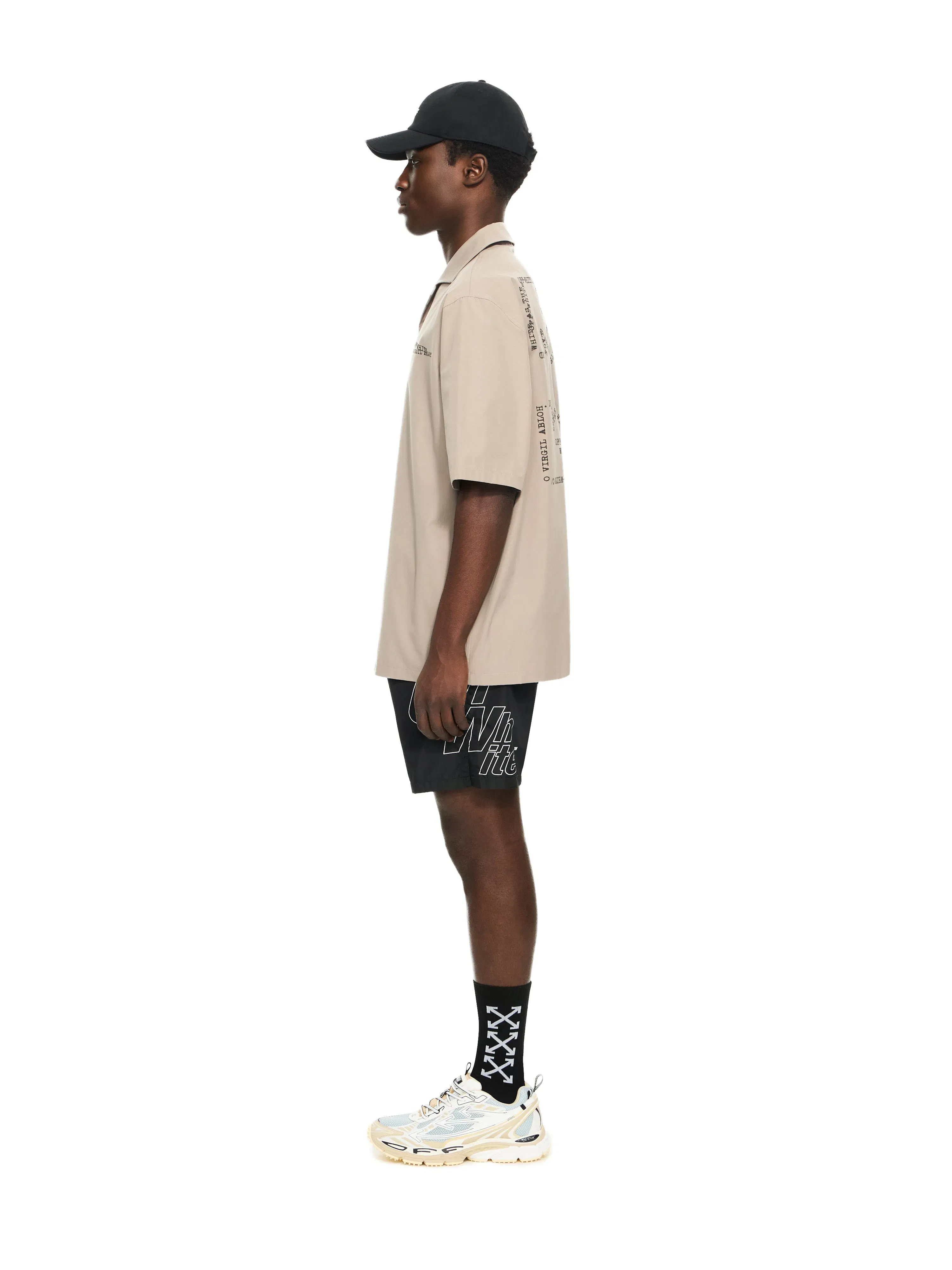 Off White Type Arrow Poplin Bowling Shirt