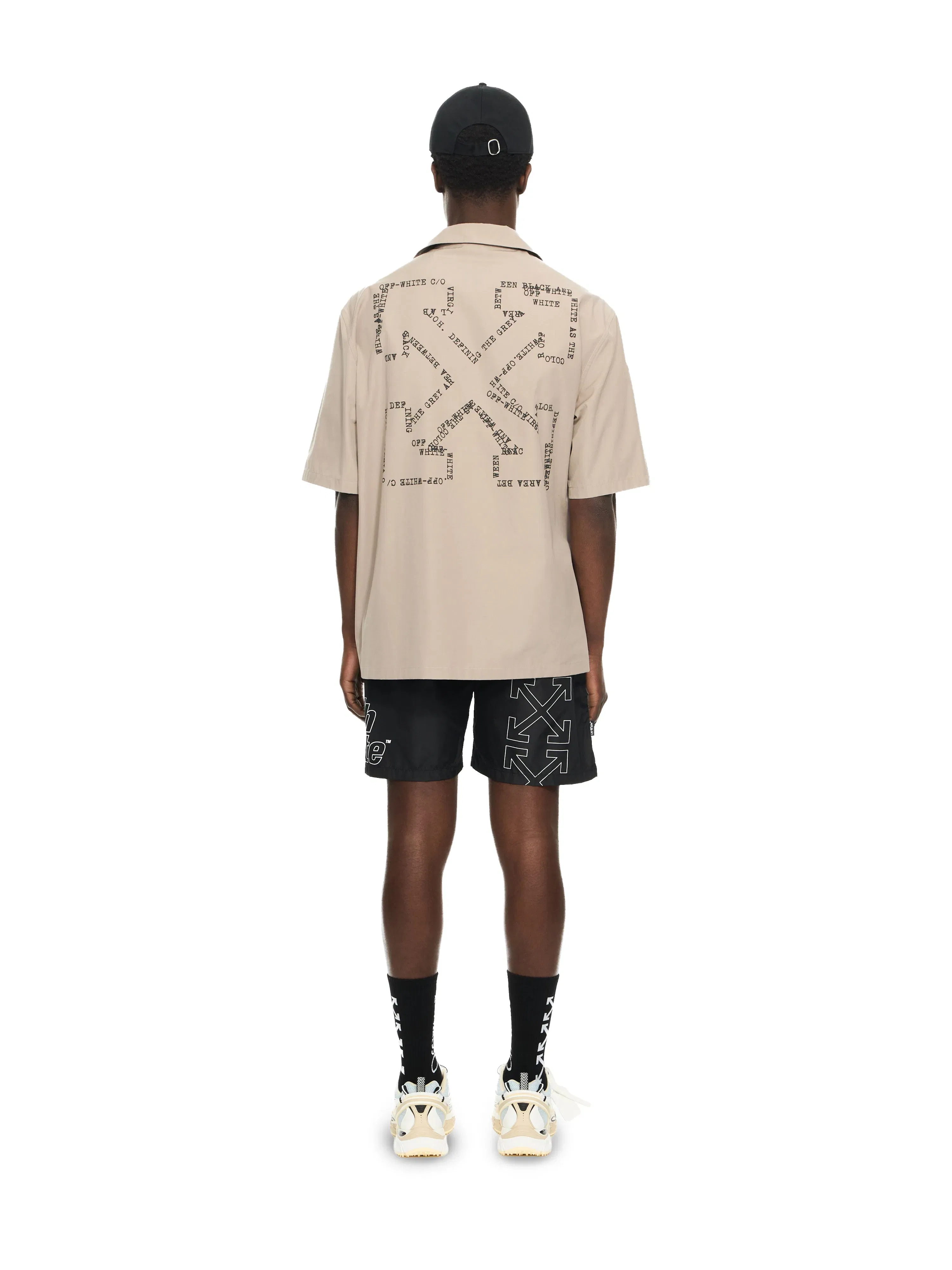 Off White Type Arrow Poplin Bowling Shirt