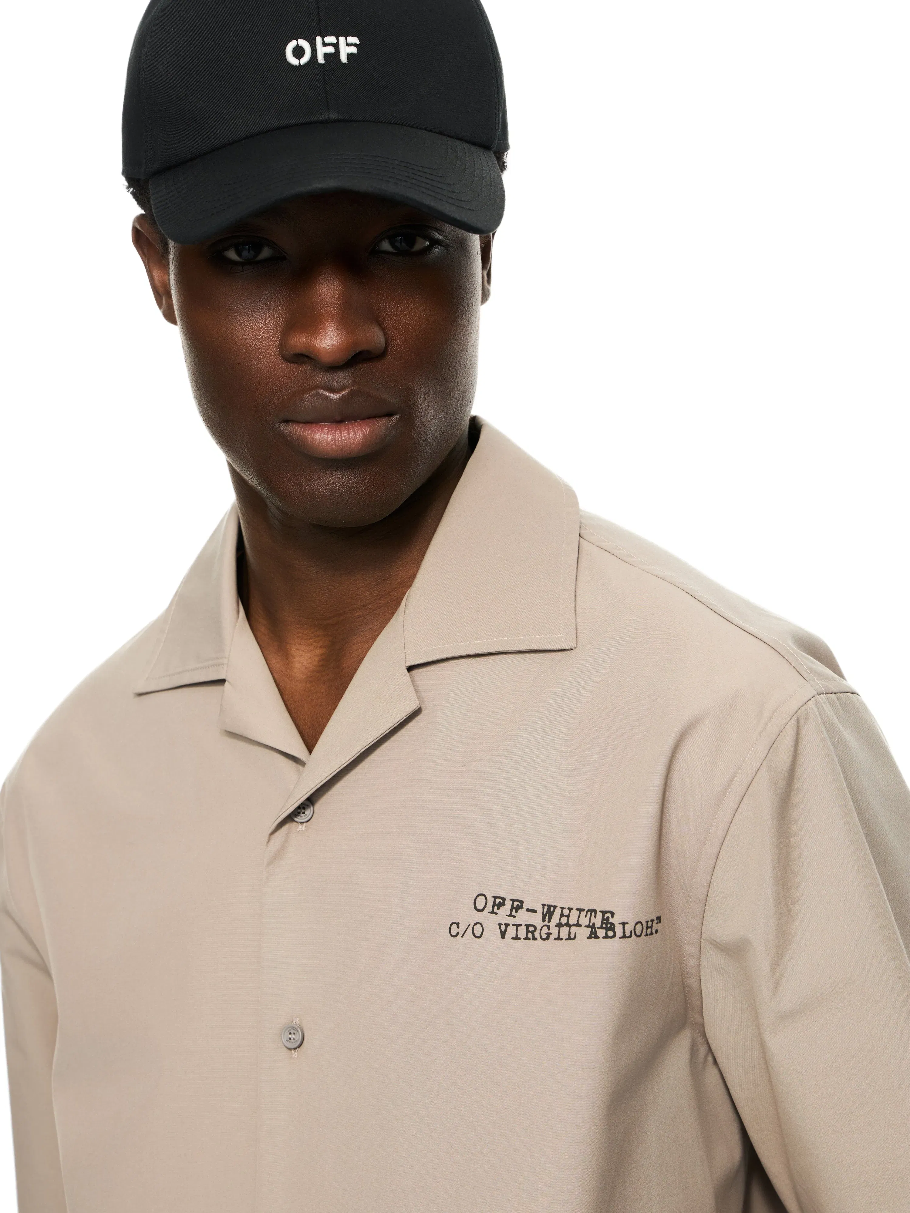 Off White Type Arrow Poplin Bowling Shirt