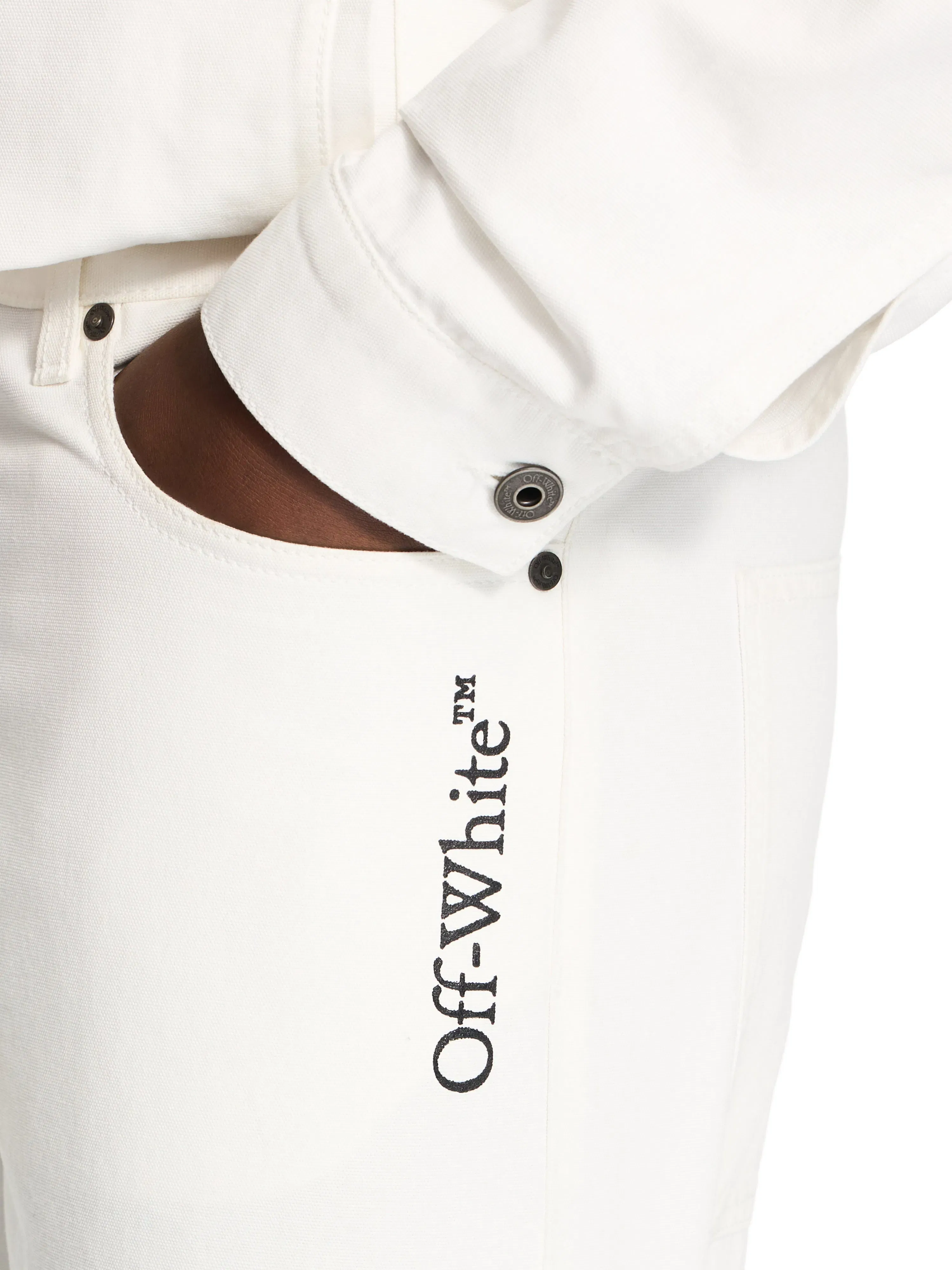 Off White Half Arrow Slim Relaxed Pants