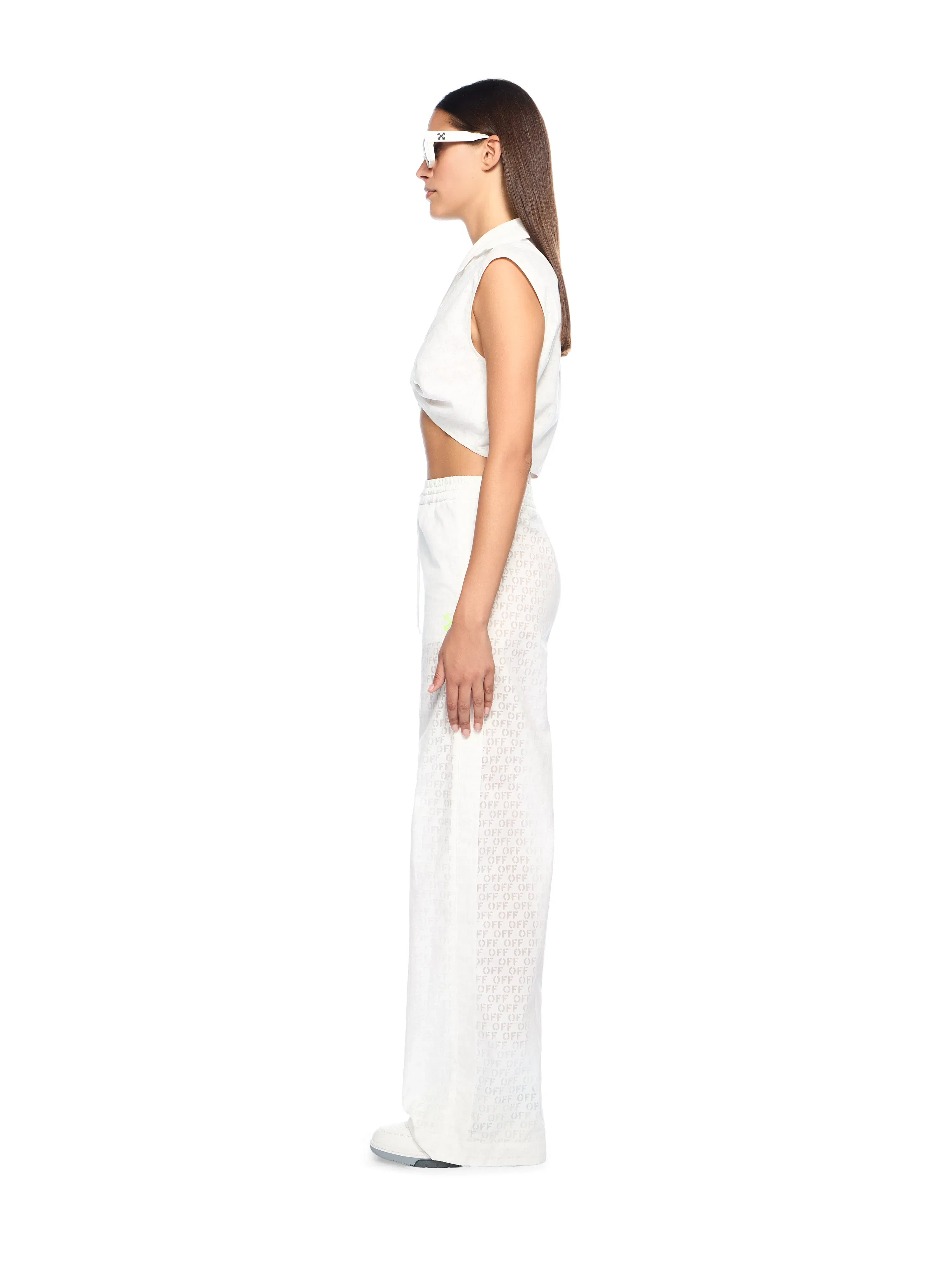 Off White Off Stamp Wideleg Pants
