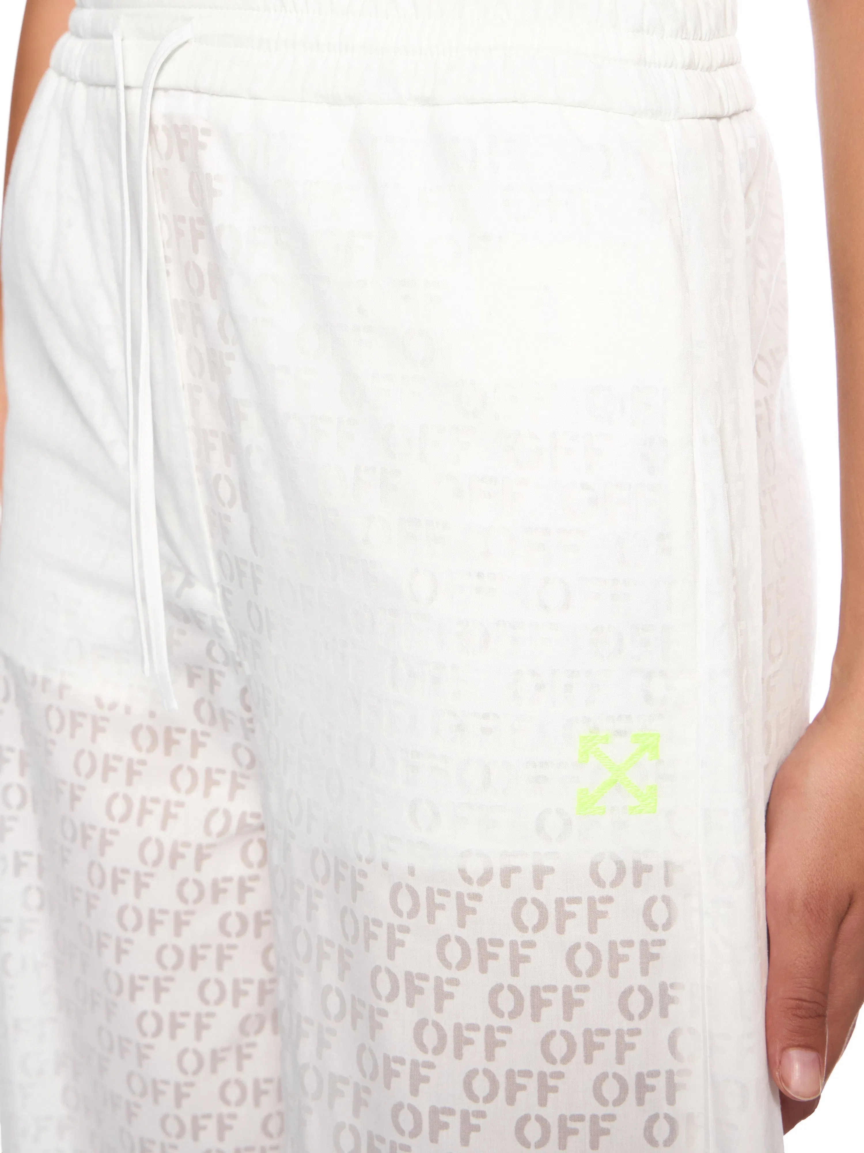 Off White Off Stamp Wideleg Pants