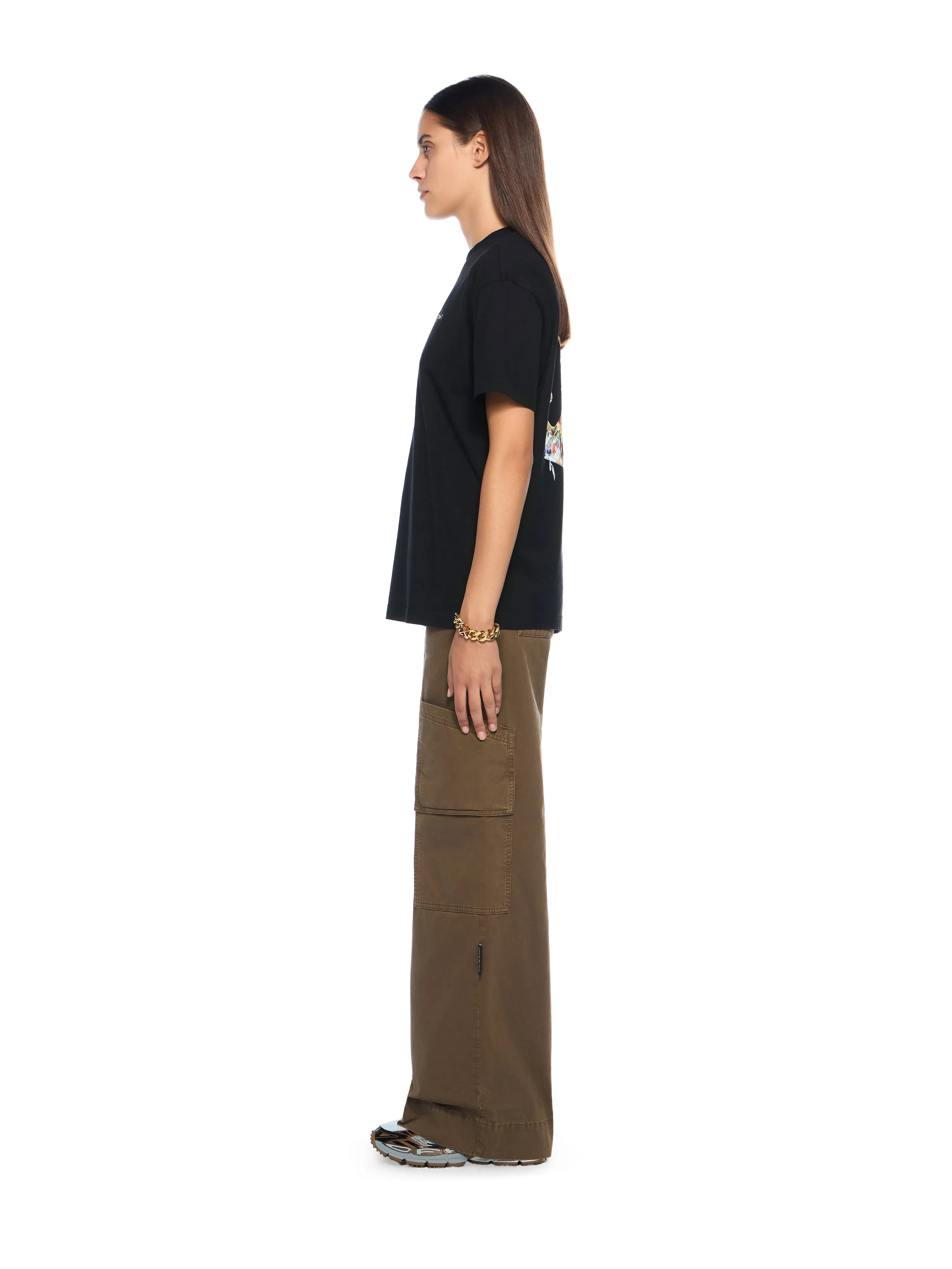 Off White Garment Dyed Cargo Trousers