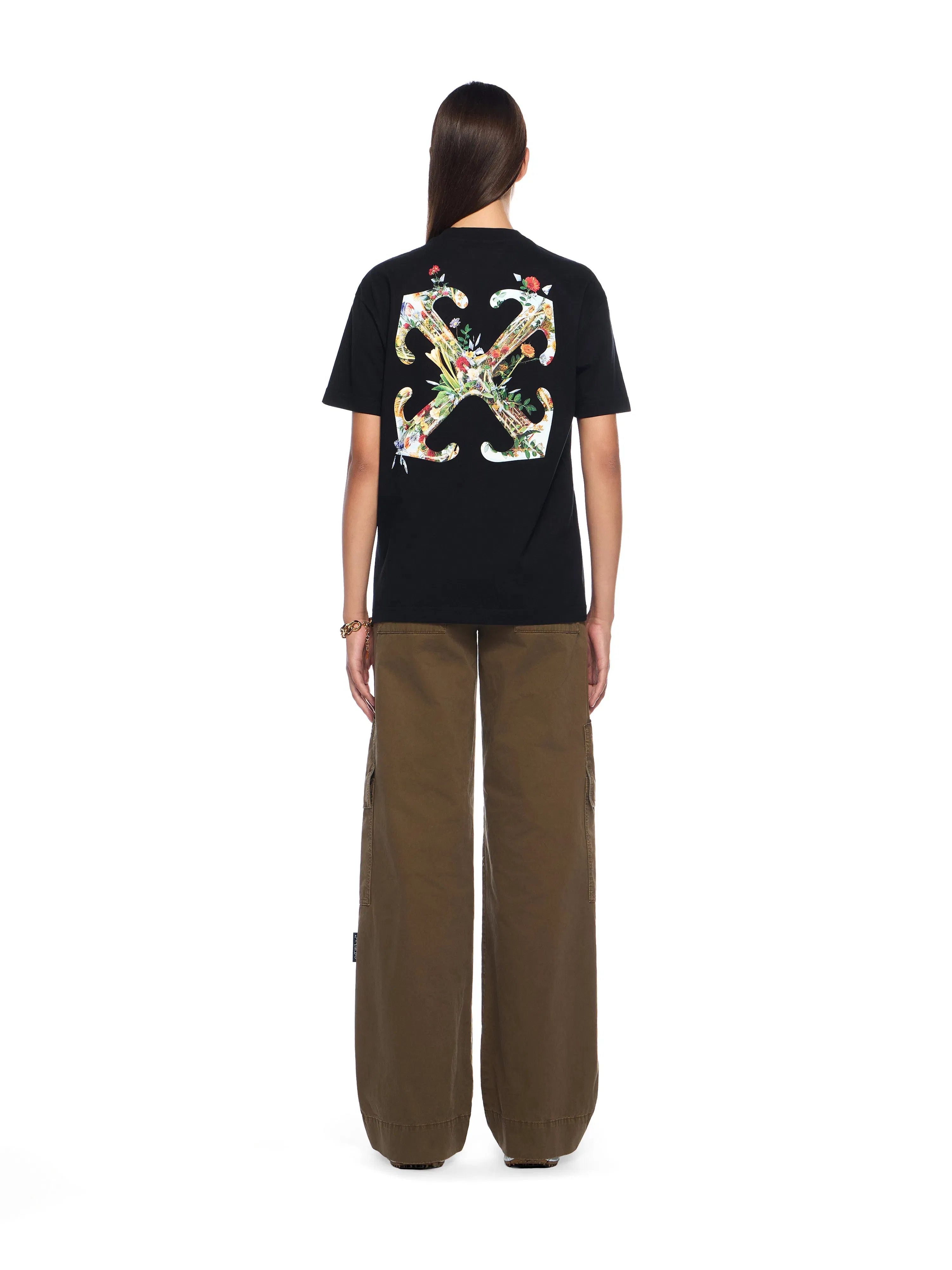 Off White Garment Dyed Cargo Trousers