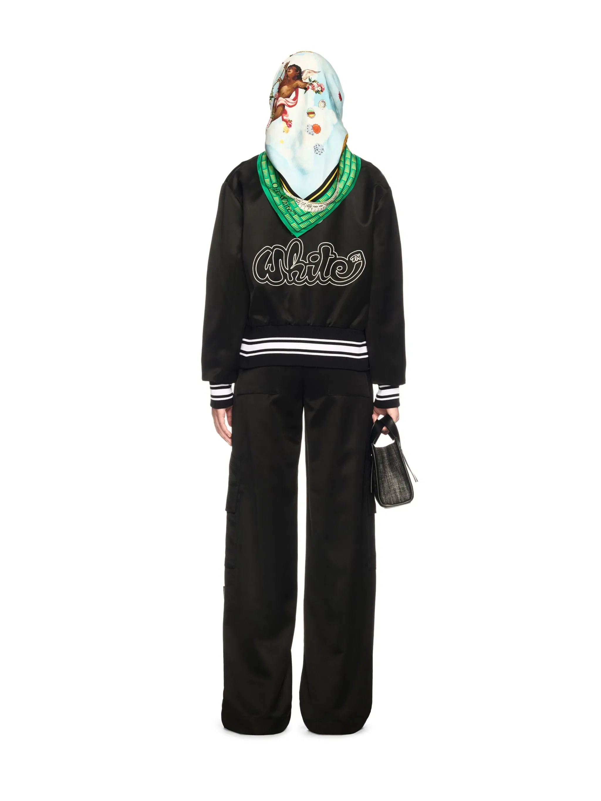 Off White Heavy Satin New Toybox Cargo