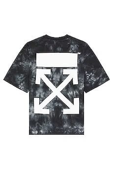 Off White Diag Arrow Tie Dye Skate Crewneck Grey