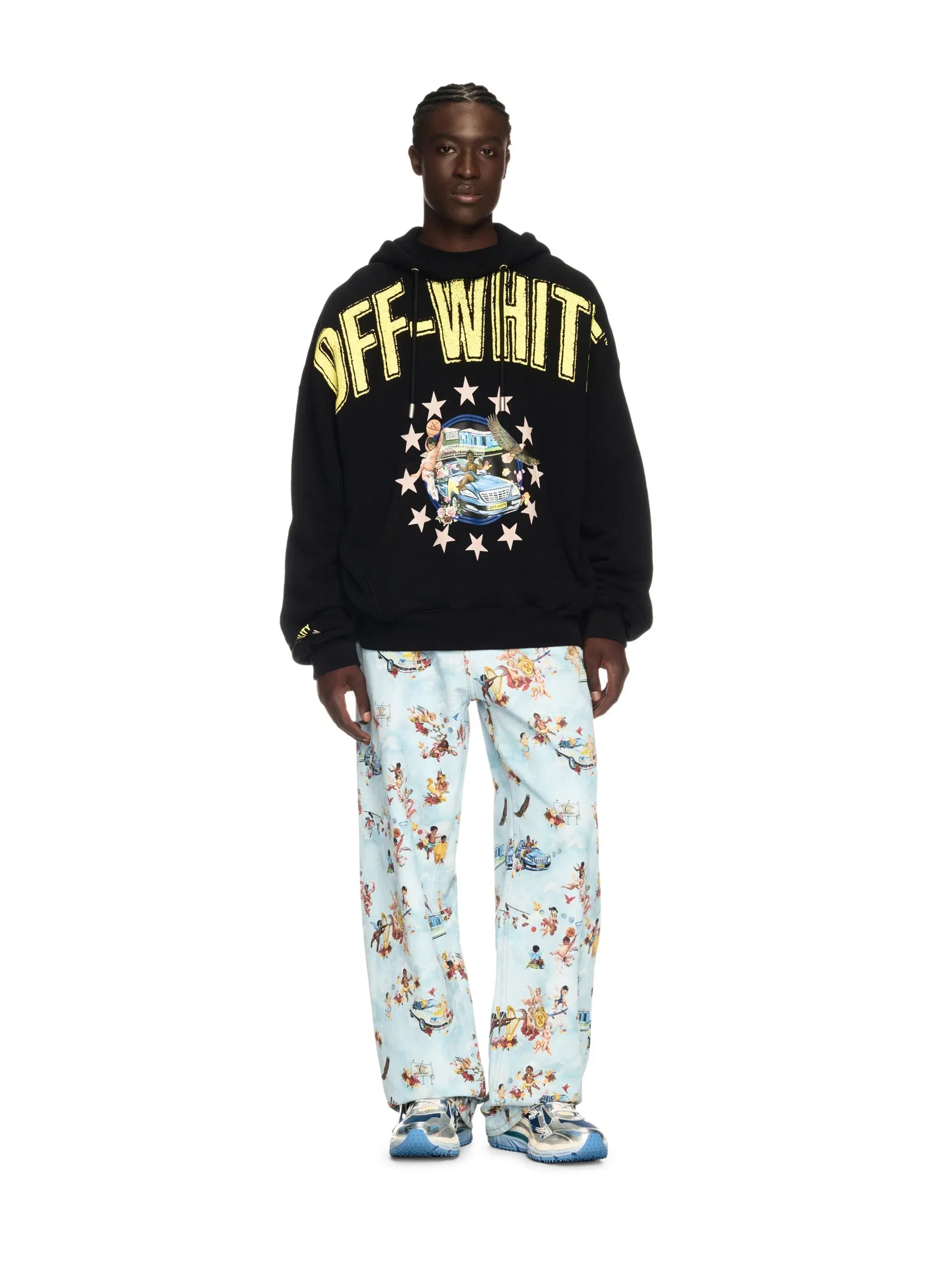 Off White Fresco Star Over Hoodie