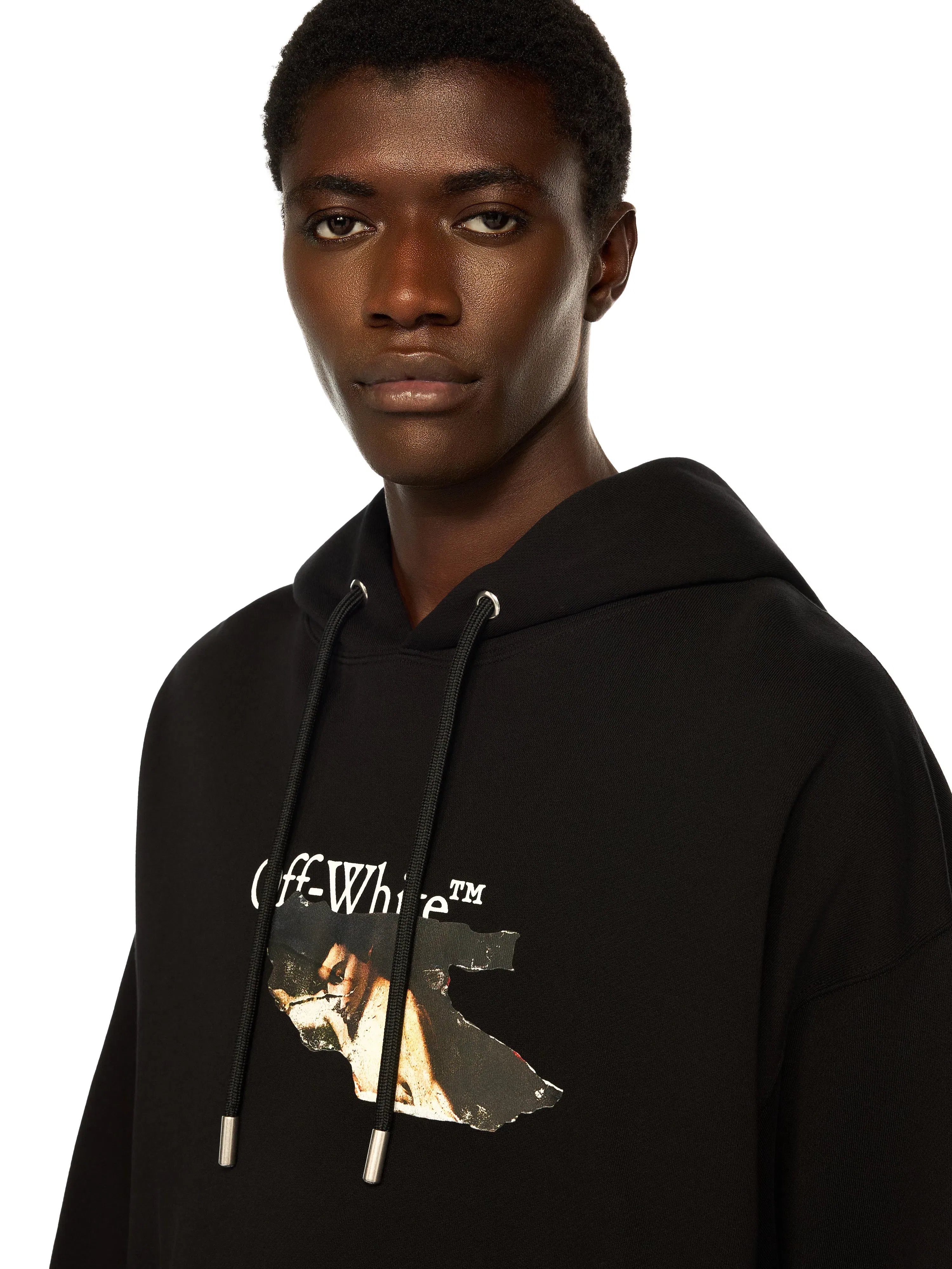 Off White Paint Arrow Skate Hoodie