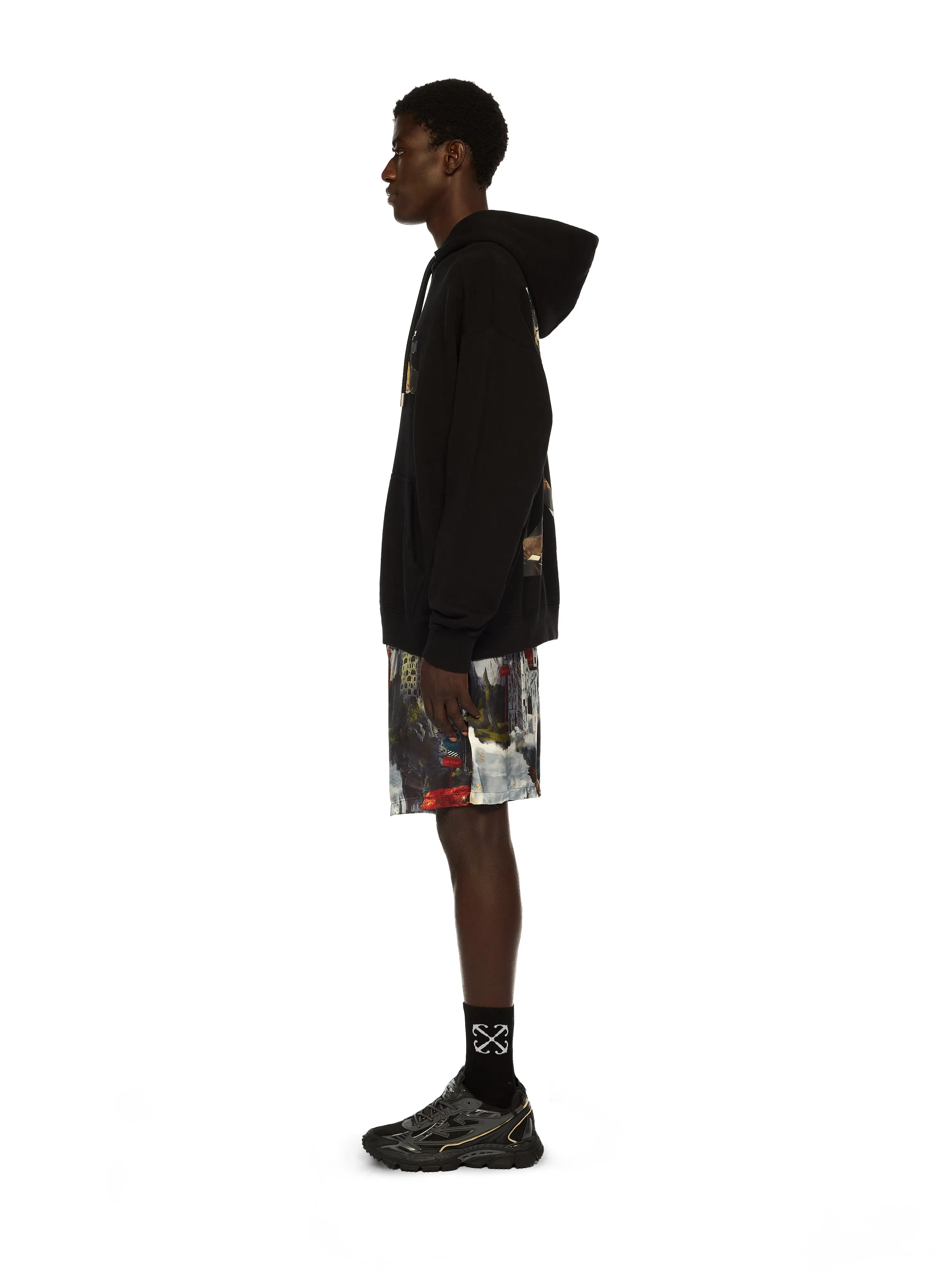 Off White Paint Arrow Skate Hoodie