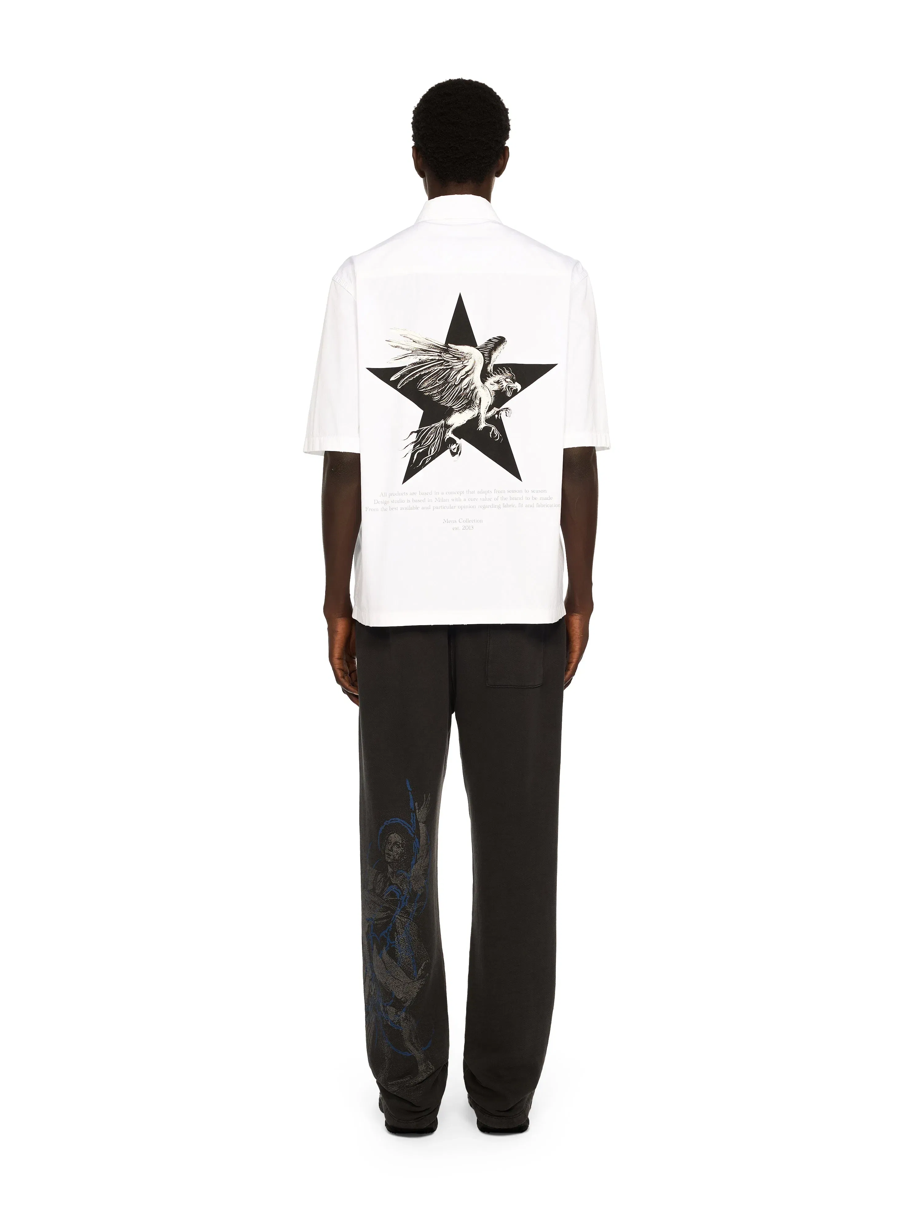 Off White Xerox Star Zip Bowling Shirt