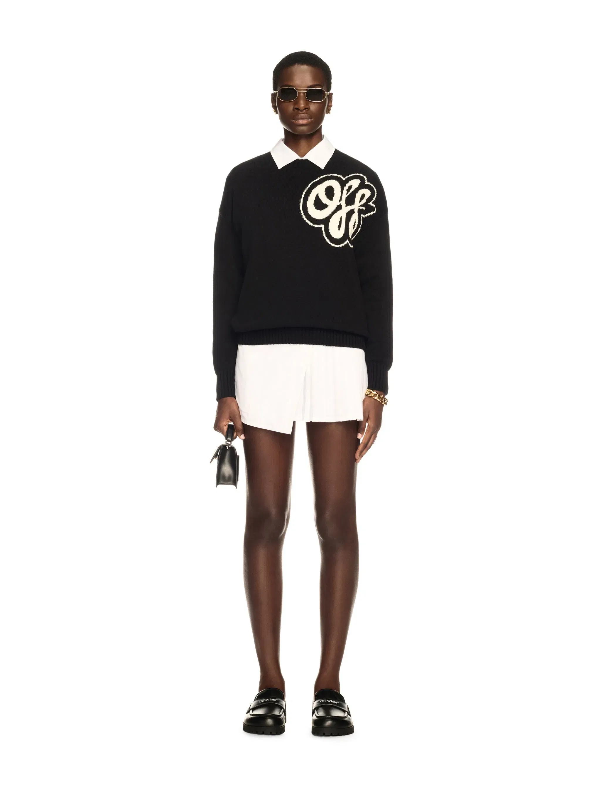 Off White Handdraw Script Crewneck