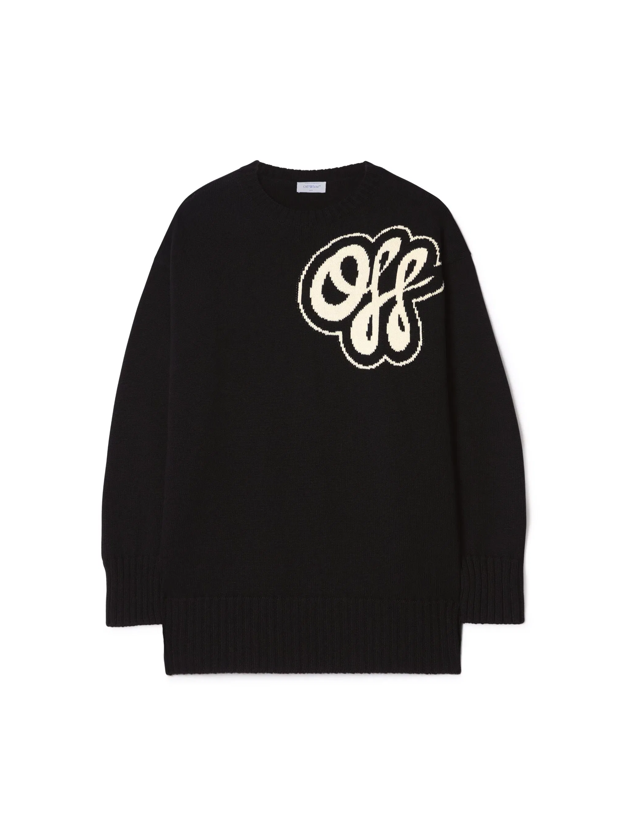 Off White Handdraw Script Crewneck