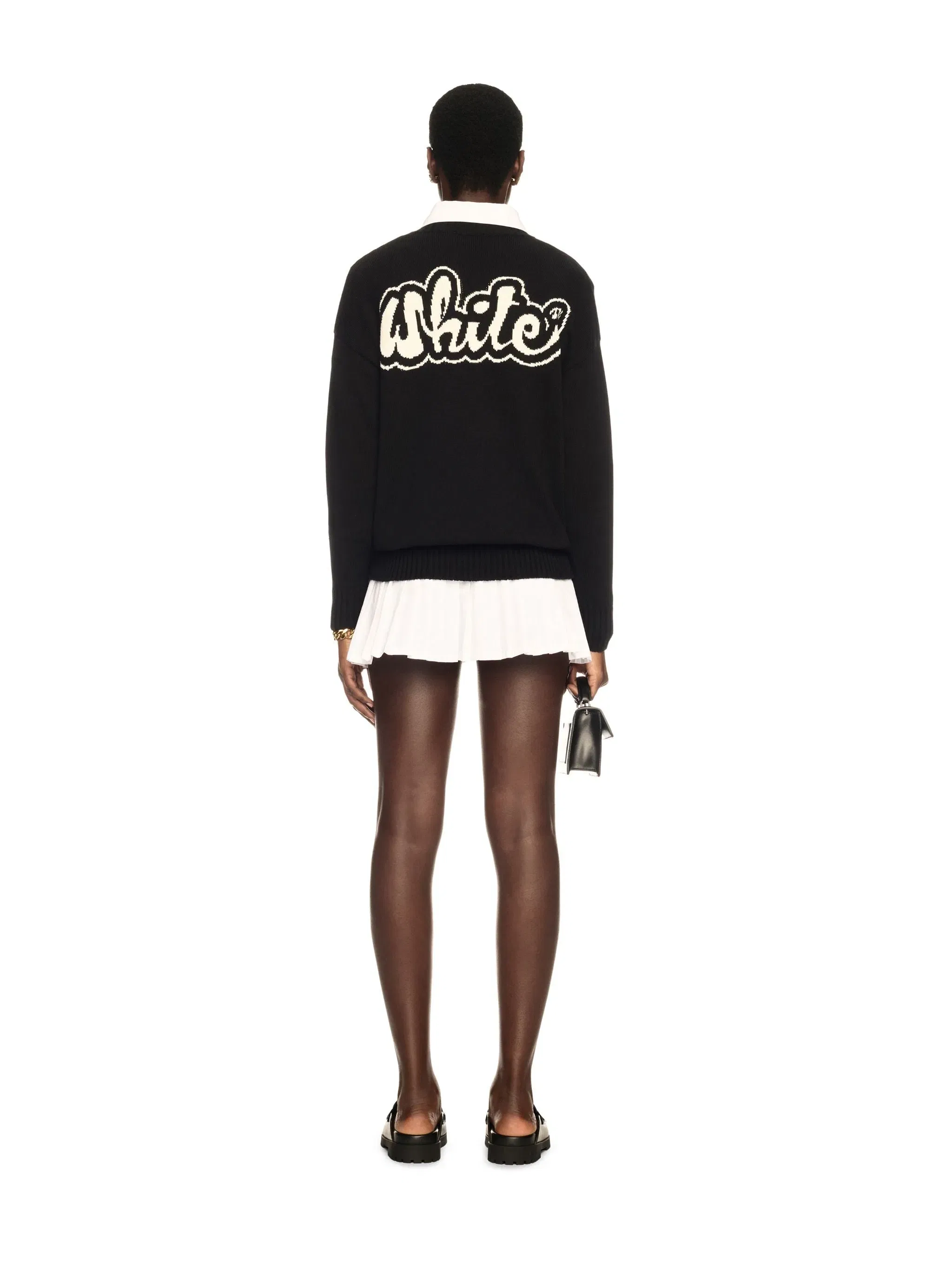 Off White Handdraw Script Crewneck