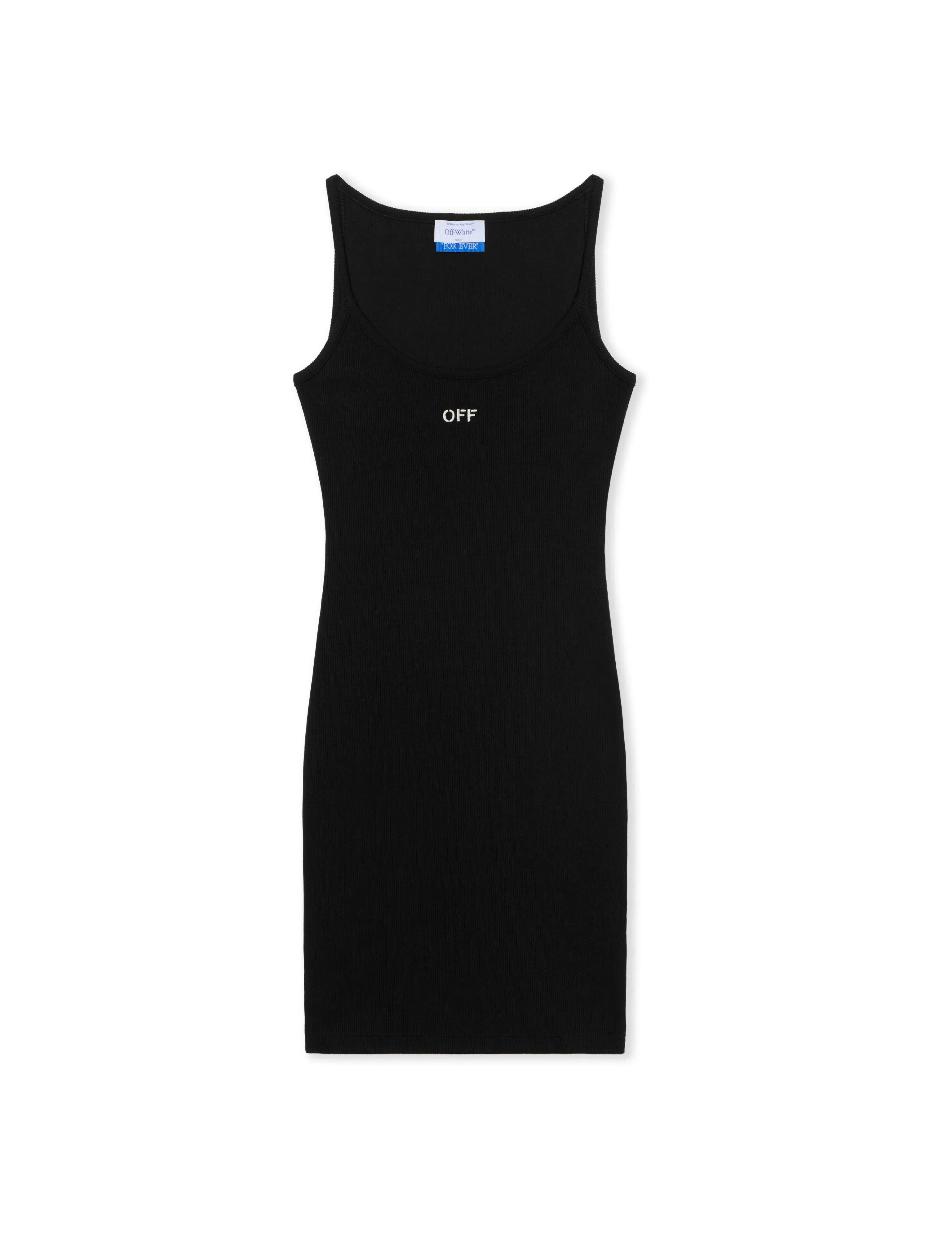 Off White Off Stamp Rib Tank Dress