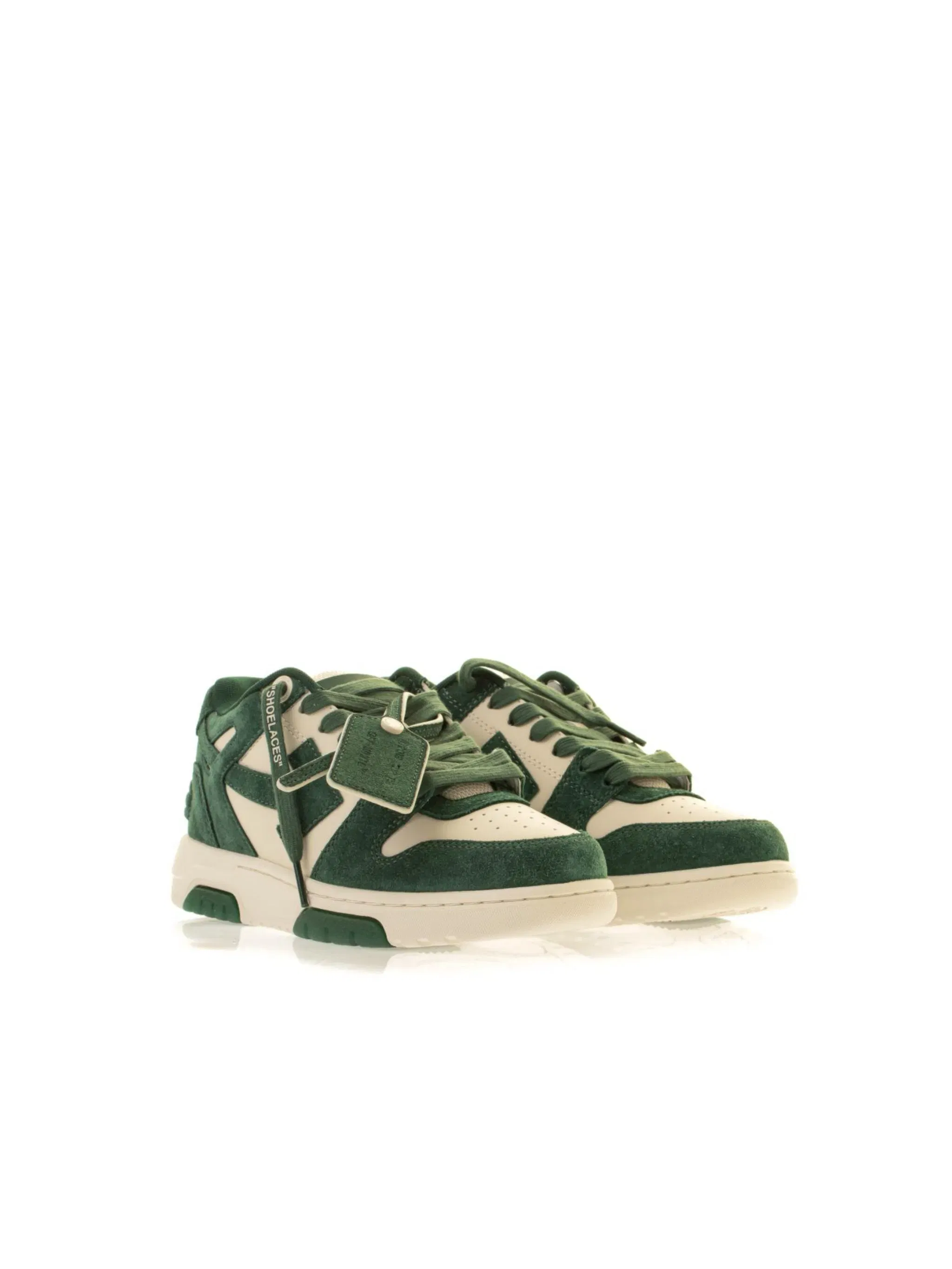Off White OOO Suede Green