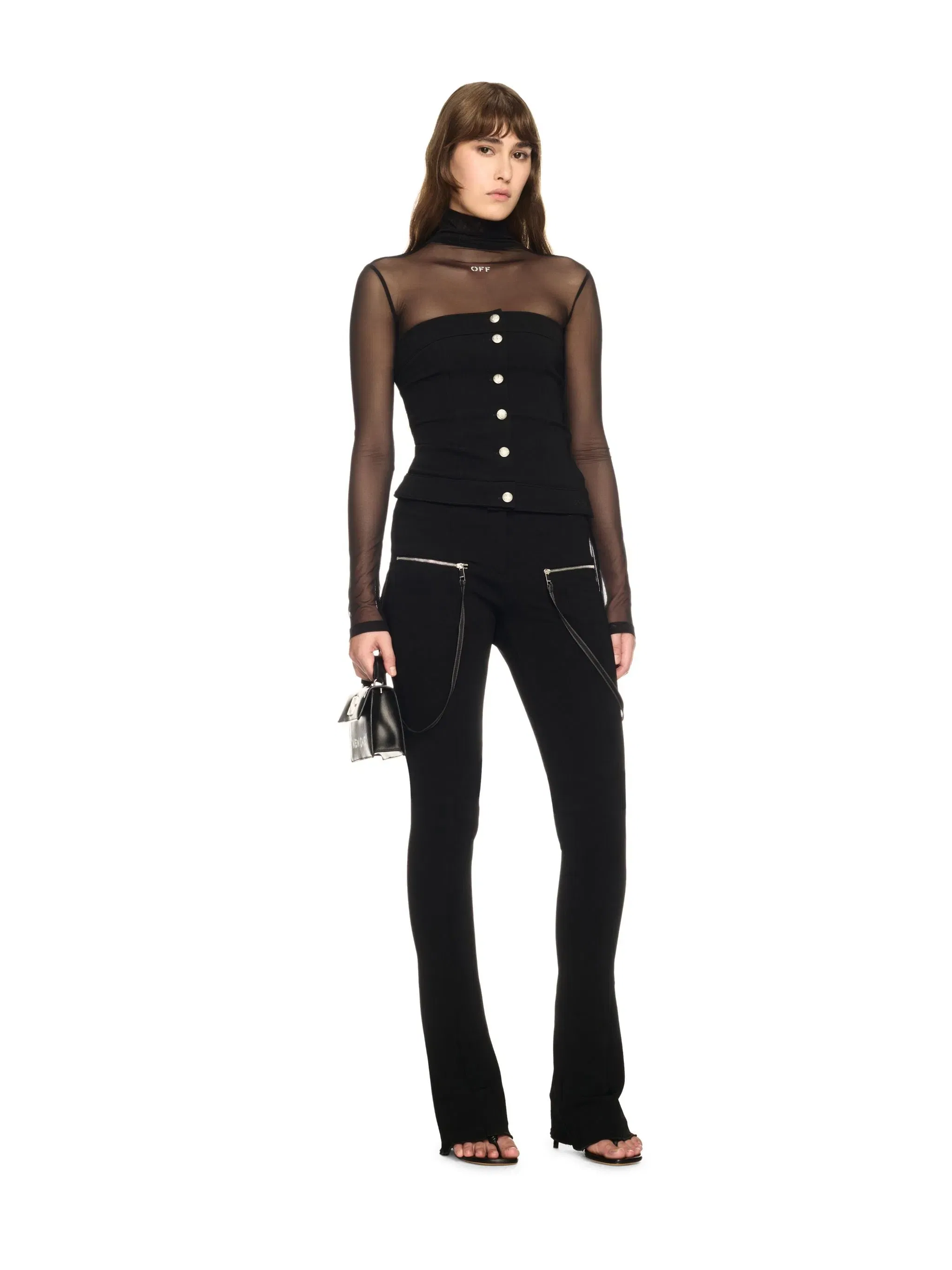 Off White Heavy Jer Britney Zip Pants