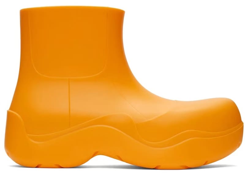 Bottega Veneta Puddle Ankle Boots Tangerine