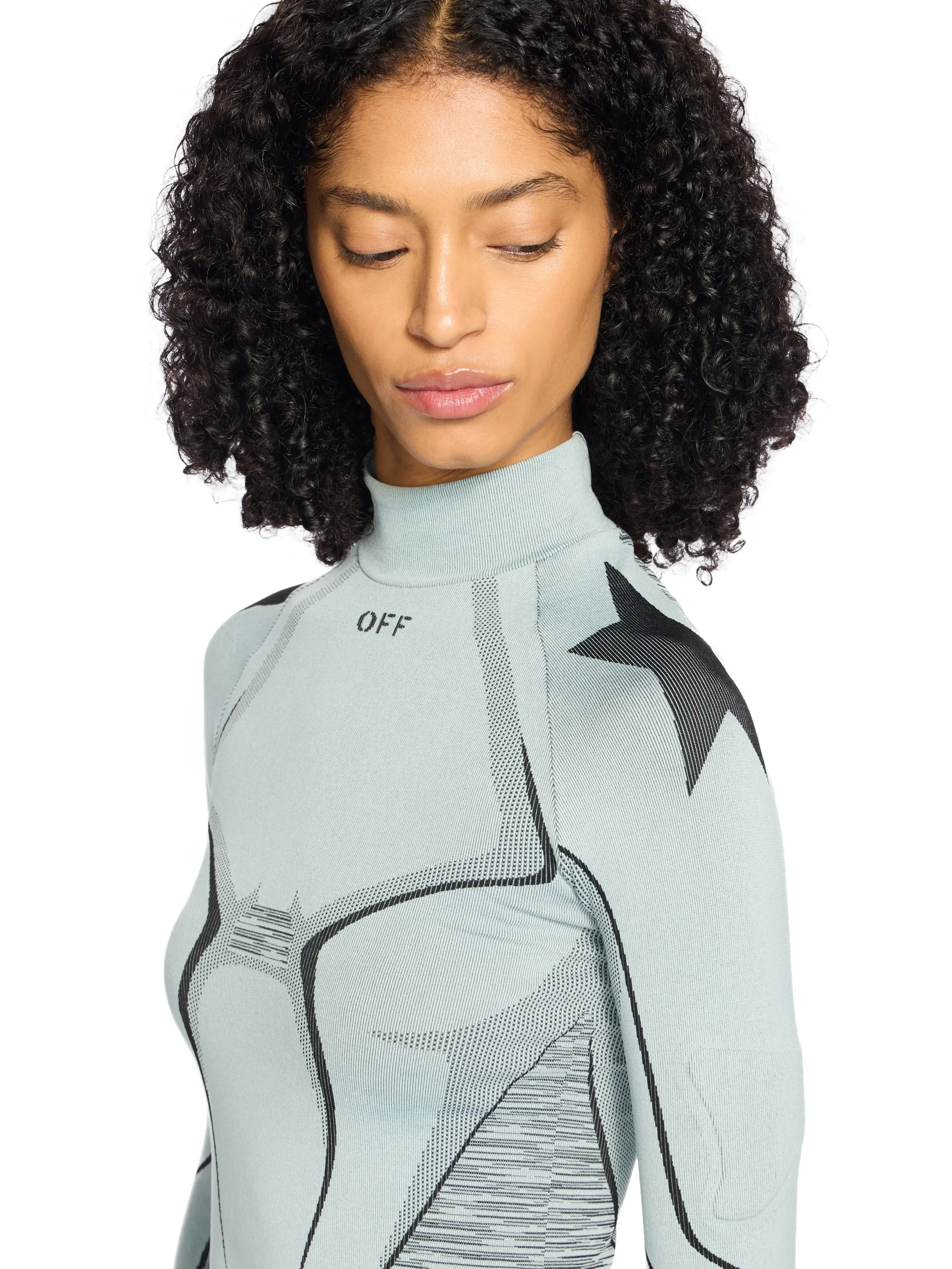 Off White Seamless Race Top