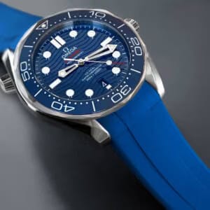 Omega Constellation Black Leather Rubber