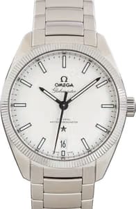 Omega Constellation Globemaster Silver Brown
