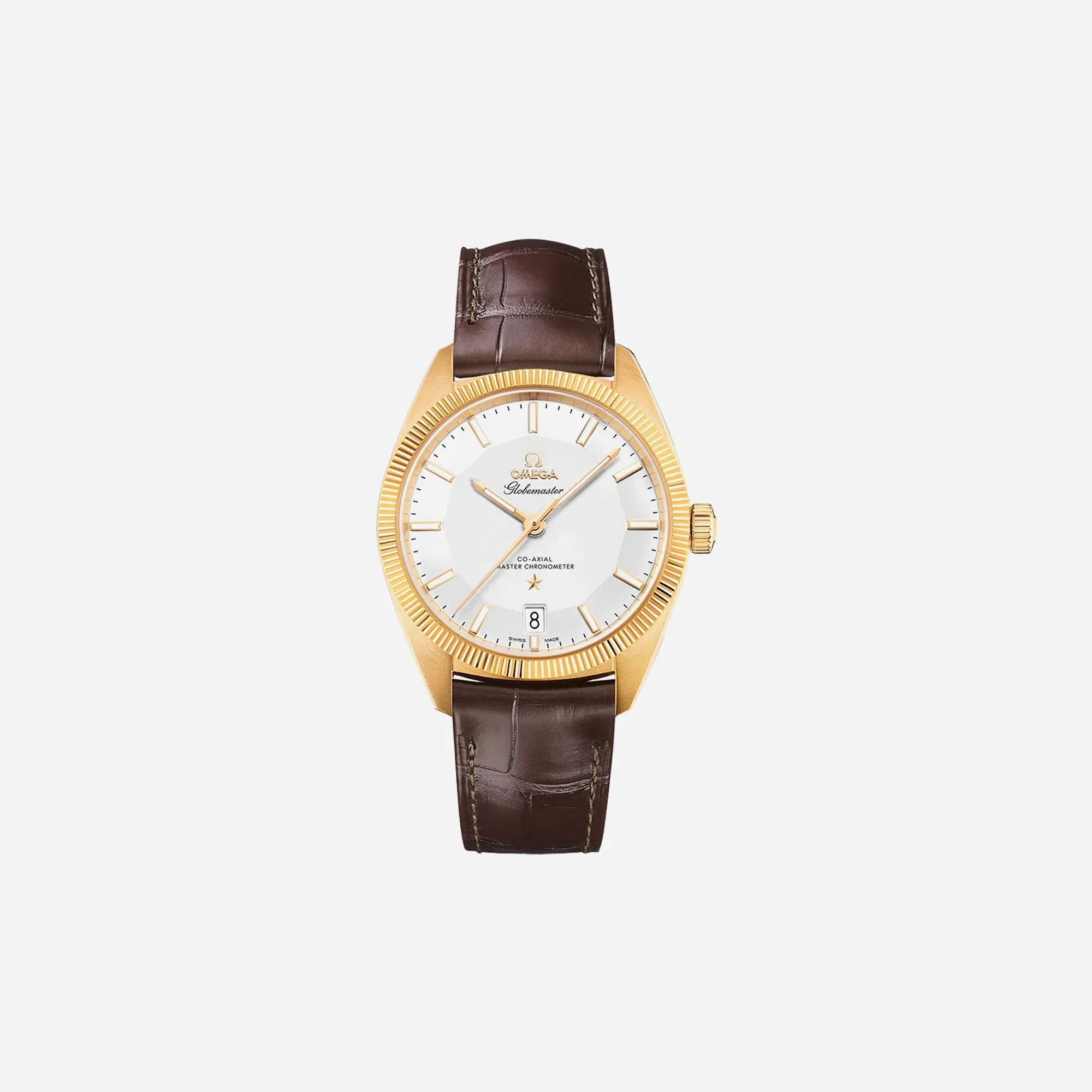 Omega Constellation Globemaster Silver Brown