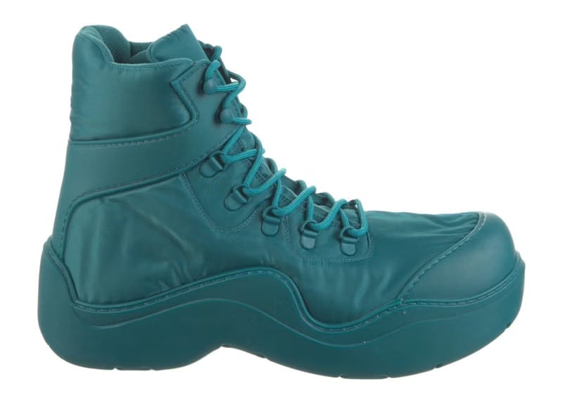 Bottega Veneta Puddle Bomber Ankle Boot Teal