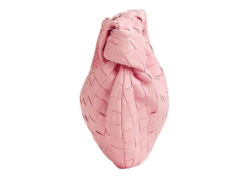 Bottega Veneta Jodie Top Handle Mini Intrecciato Pink
