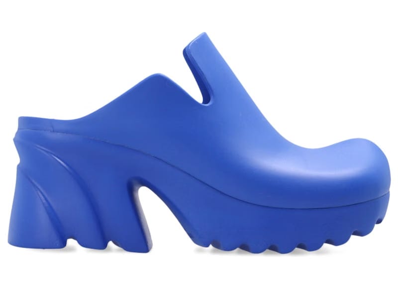 Bottega Veneta Rubber Flash Mules Navy Blue (Women's)