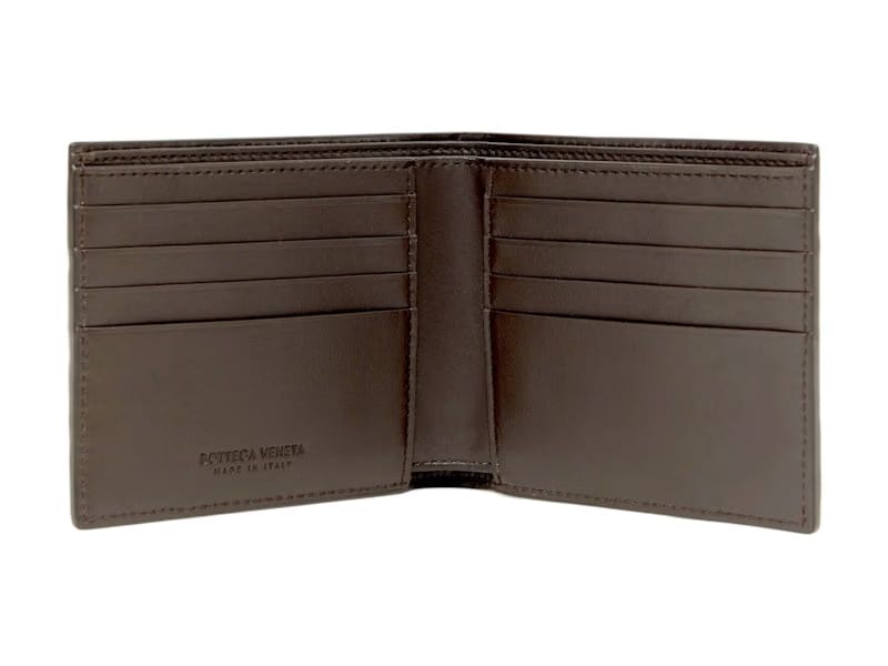 Bottega Veneta Wallet Intrecciato Bi-Fold Fondant Brown