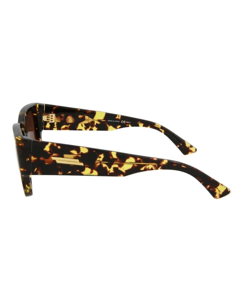 Bottega Veneta Square-Frame Acetate Sunglasses Black/Black/Grey (BV1026S-30008355-002)
