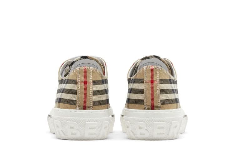 Burberry Check Cotton Sneakers Archive Beige