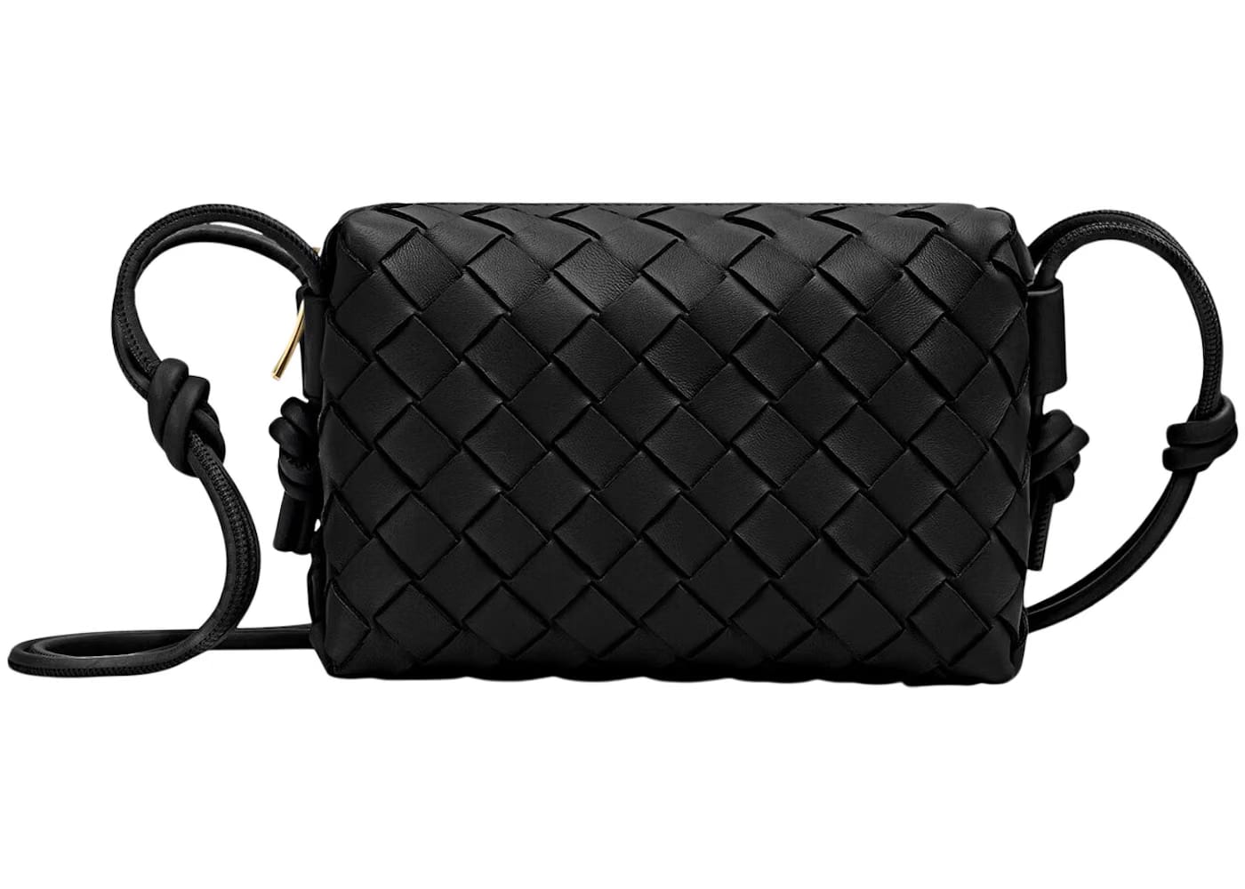 Bottega Veneta Loop Intrecciato Camera Bag Mini Black