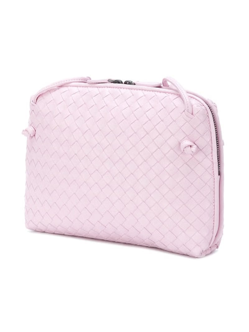 Bottega Veneta Nodini Crossbody Nappa Intrecciato Lambskin Small Dragee
