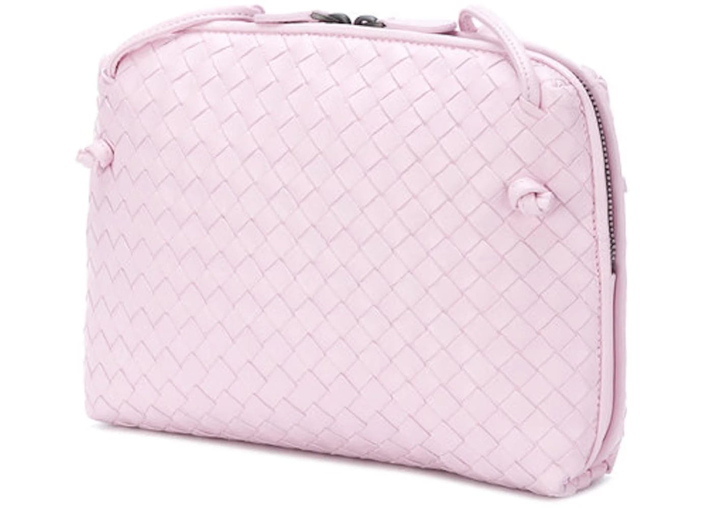 Bottega Veneta Nodini Crossbody Nappa Intrecciato Lambskin Small Dragee