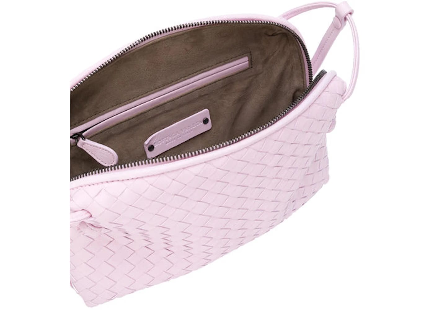Bottega Veneta Nodini Crossbody Nappa Intrecciato Lambskin Small Dragee