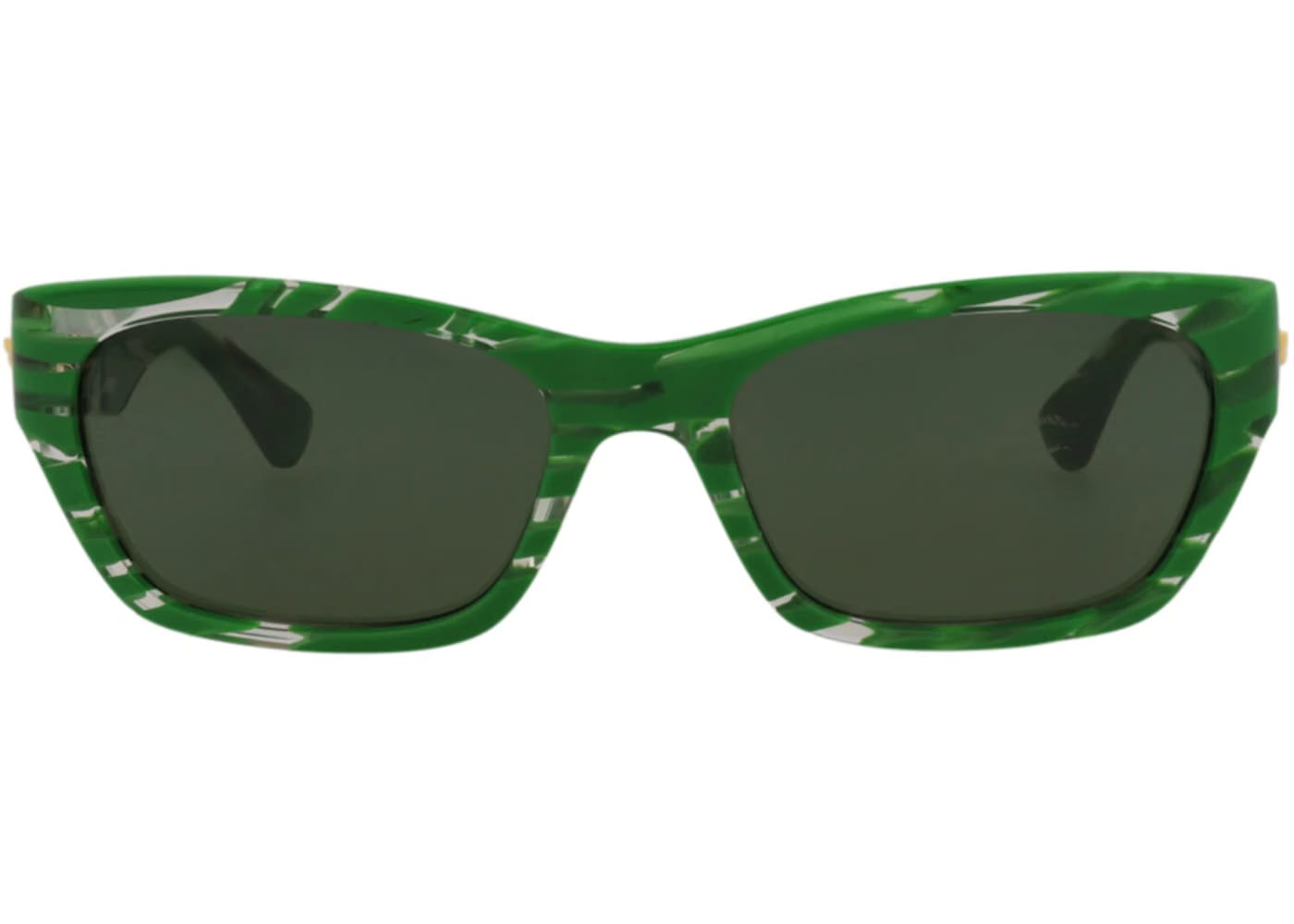 Bottega Veneta Square Rectangle Sunglasses Green/Green/Green (BV1143S-30013129-004)
