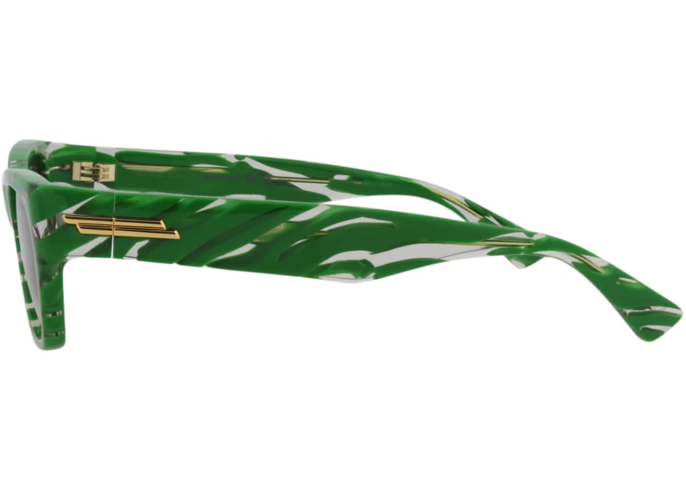 Bottega Veneta Square Rectangle Sunglasses Green/Green/Green (BV1143S-30013129-004)