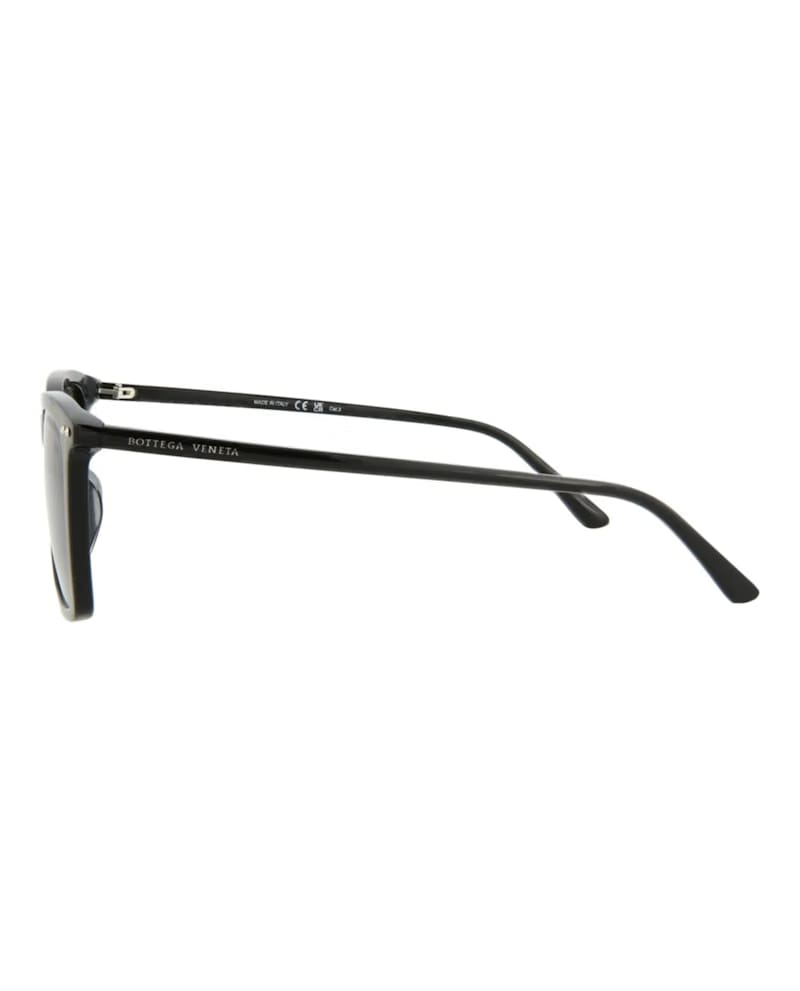 Bottega Veneta Square Rectangle Sunglasses Black Black Grey (BV0251SA-30007260-001)