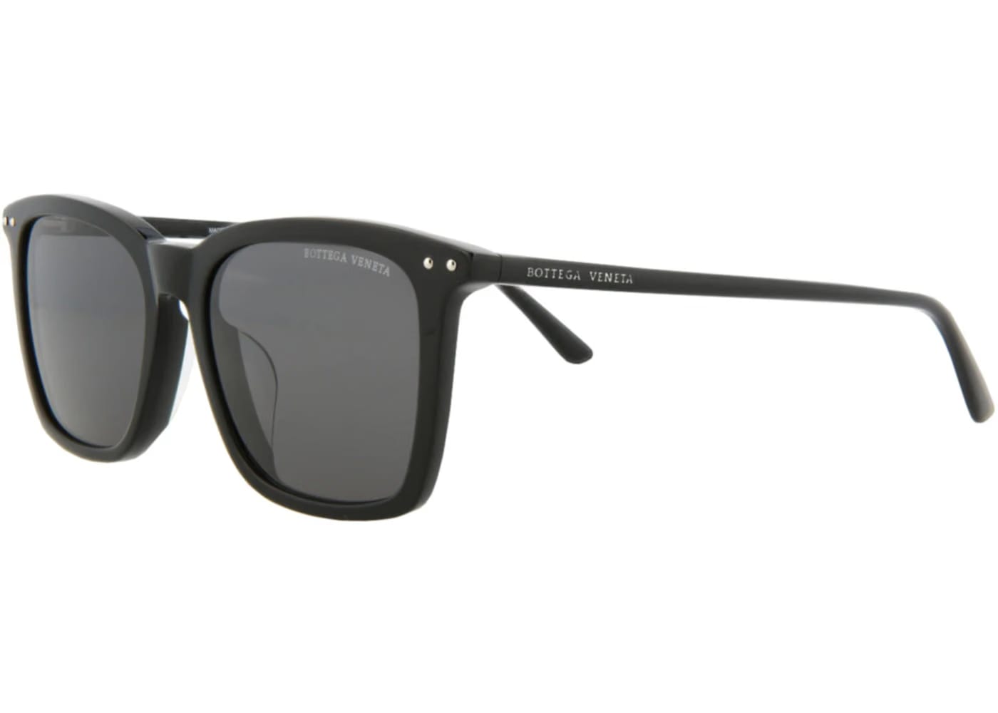 Bottega Veneta Square Rectangle Sunglasses Black Black Grey (BV0251SA-30007260-001)