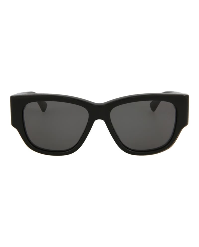 Bottega Veneta Rectangle Sunglasses Black/Black/Grey (BV1026S-30008355-001)