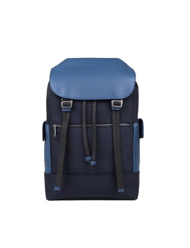 Bottega Veneta Leather Backpack Navy