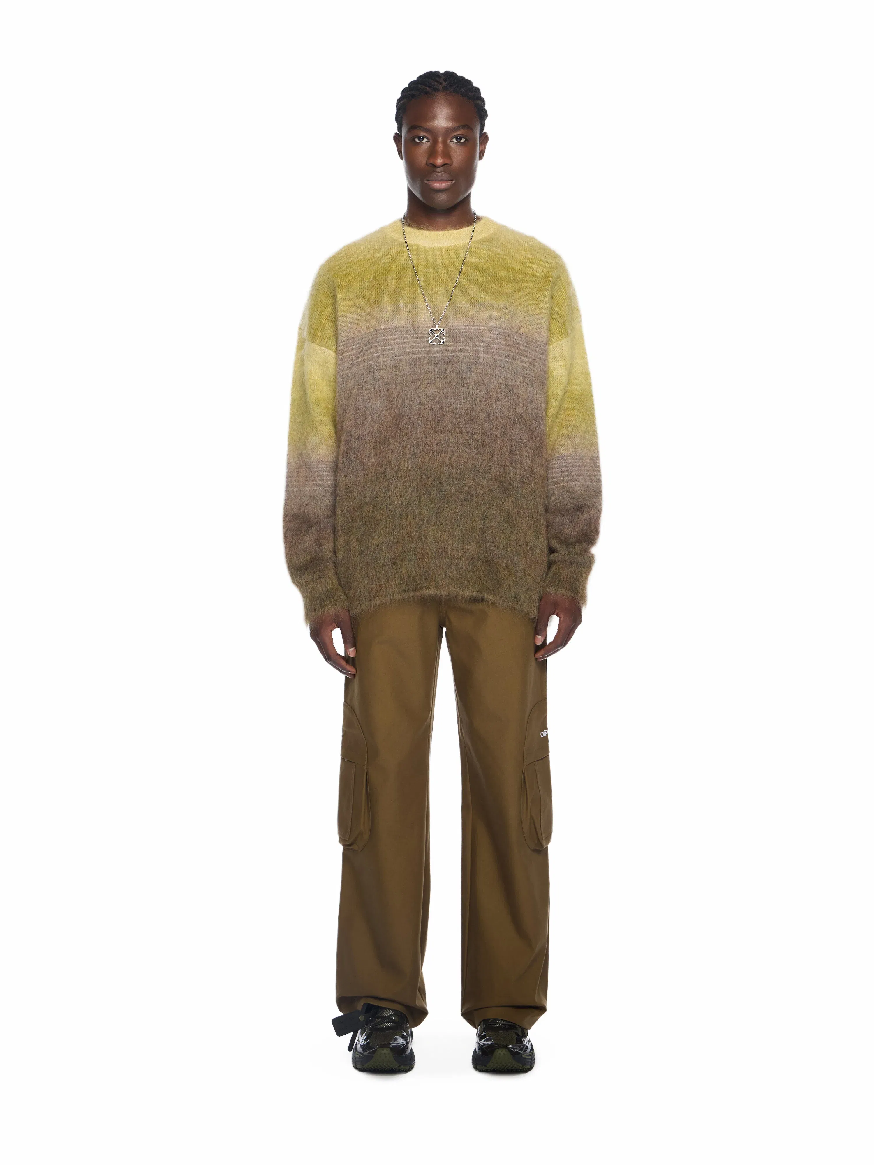 Off White Bookish Cotton Cargo Pants