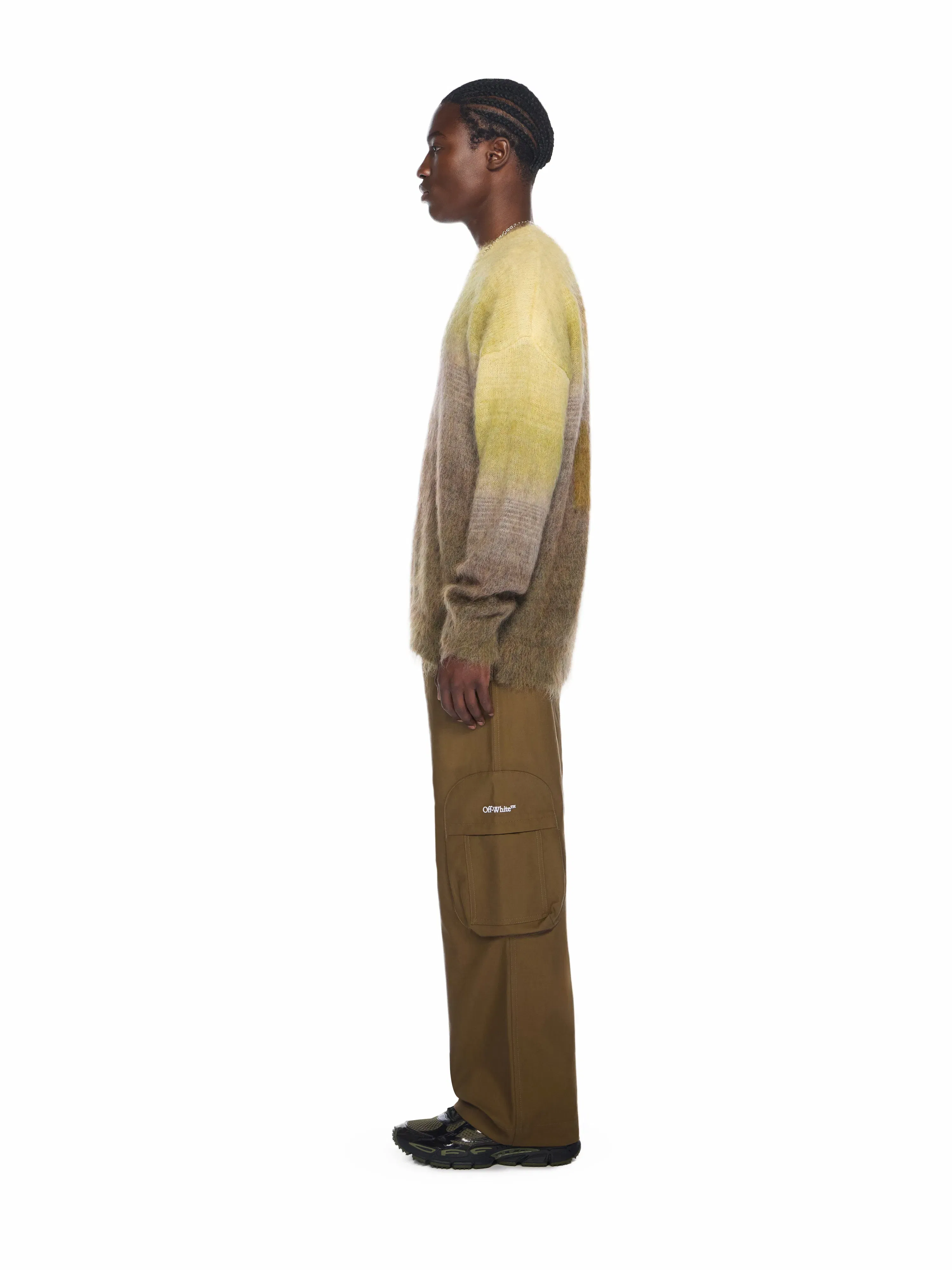 Off White Bookish Cotton Cargo Pants